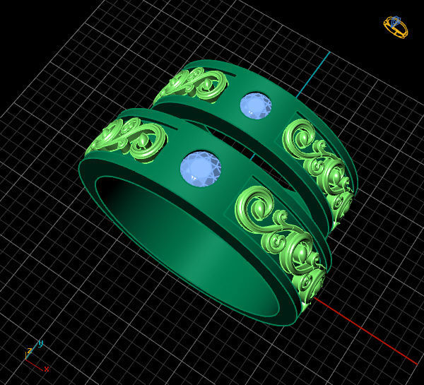 WEDDING RING 3D print model_1
