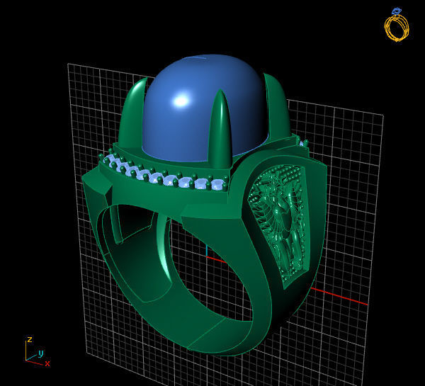 ring Dragon 3D print model_1