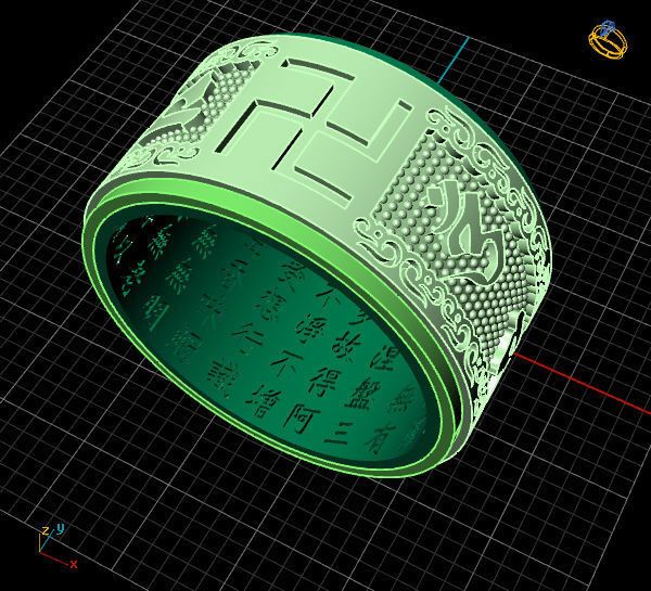 DIAMOND RING 1 3D print model_1