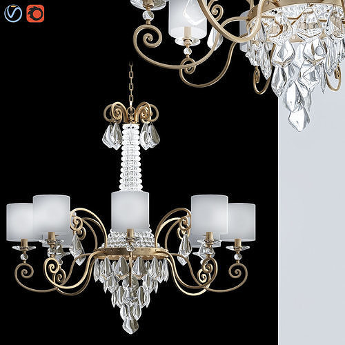 Crystal Ceiling Lights Bella figura 3D model