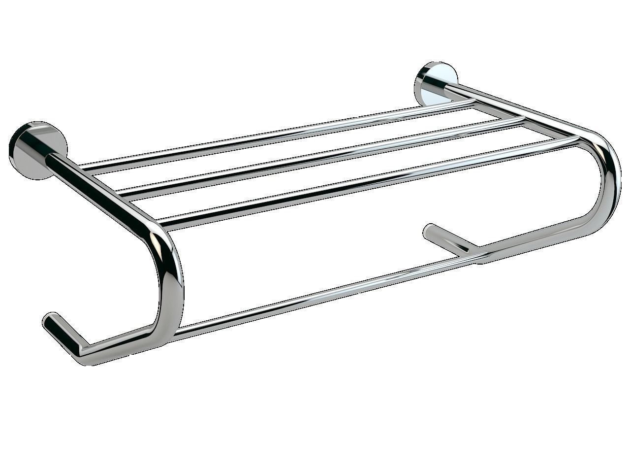 Handle  Towel Shelf Supported 3D model_0