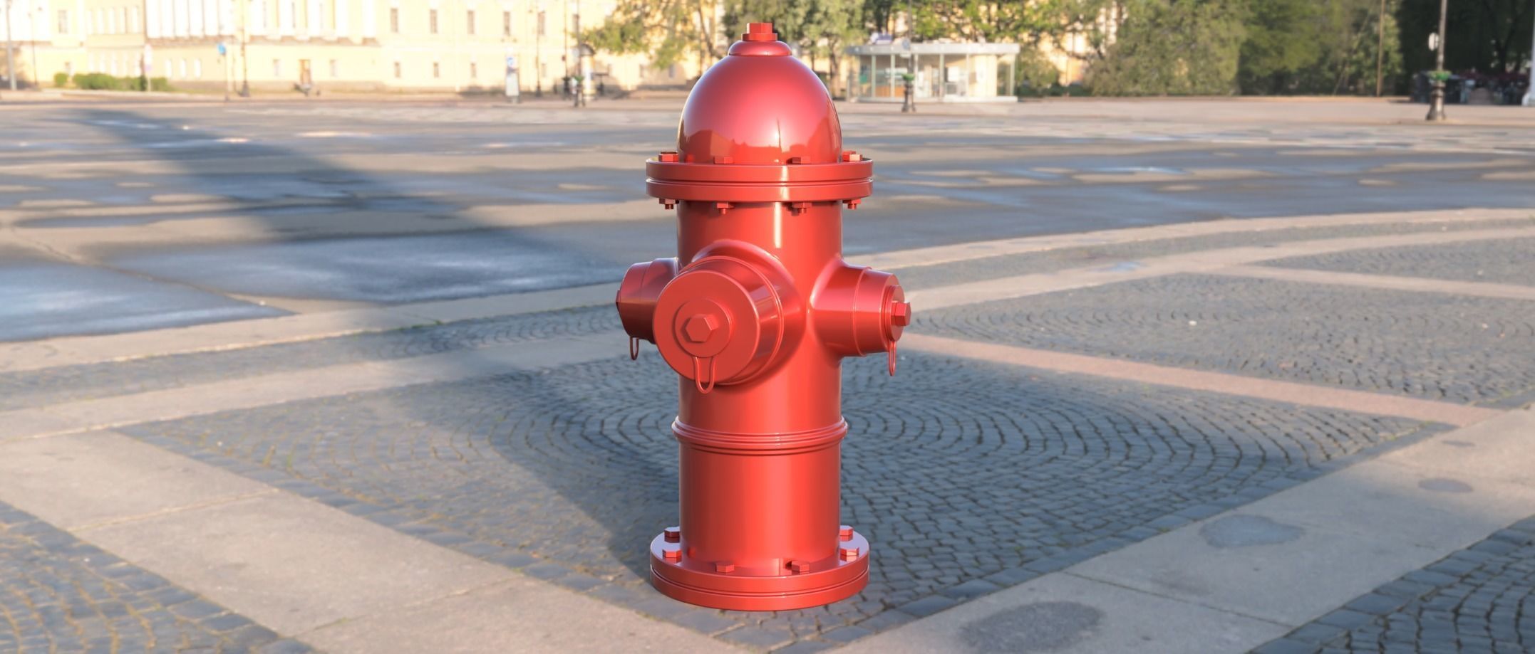 6 inch Scale Fire Hydrant 3D print model_4