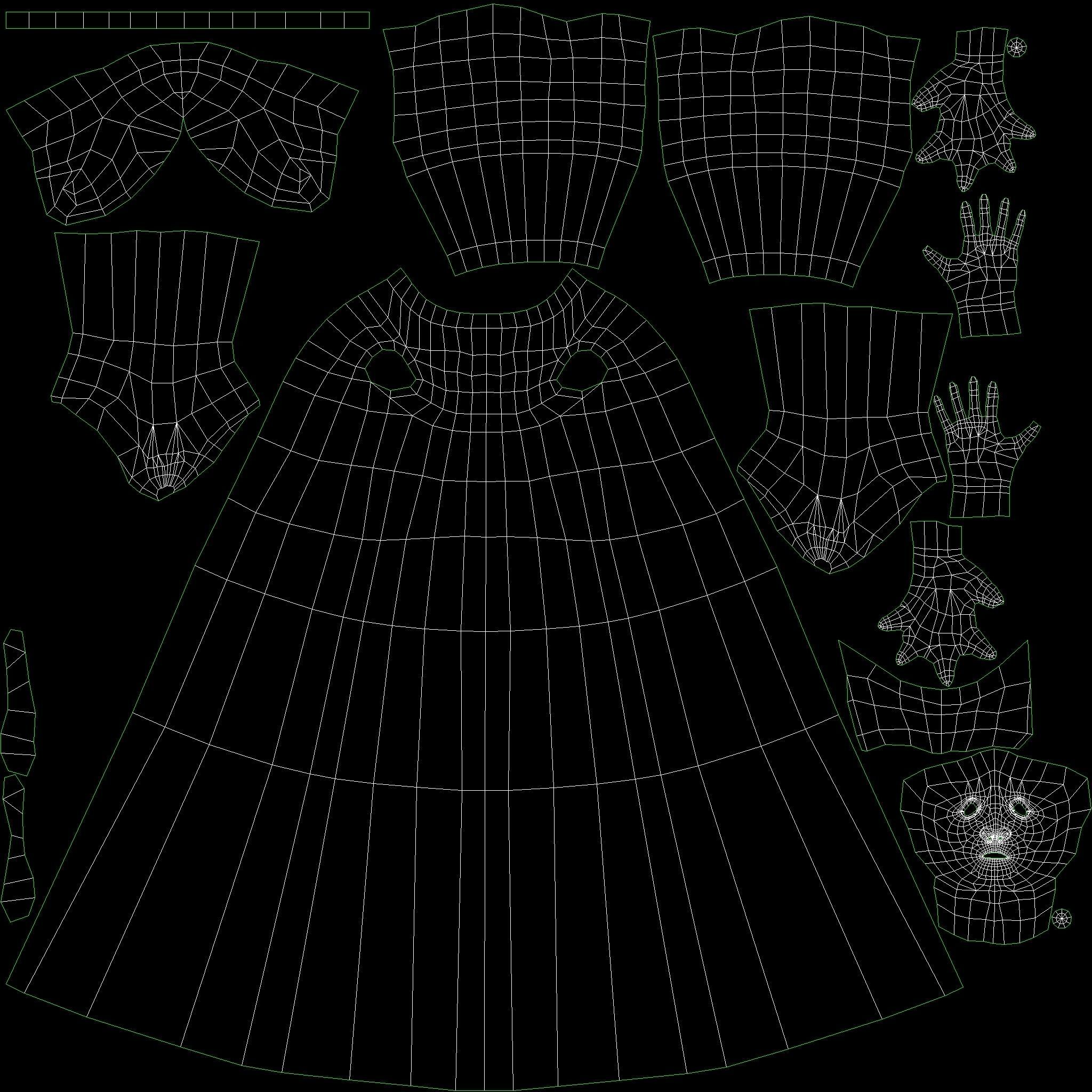 Dante Alighieri Low-poly 3D model_4