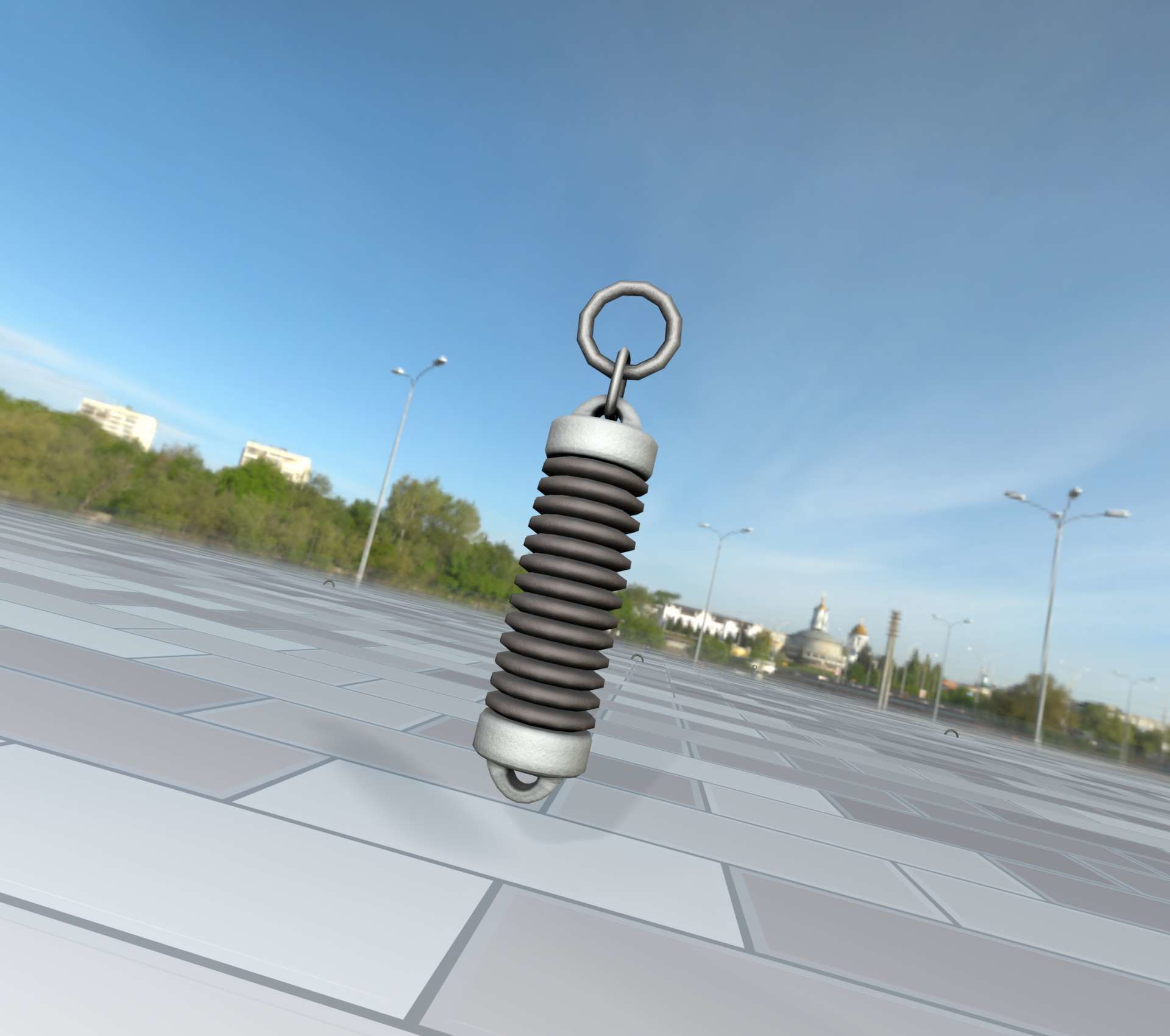 Electricity Poles Insulator 5 - Object 076 Low-poly 3D model_50