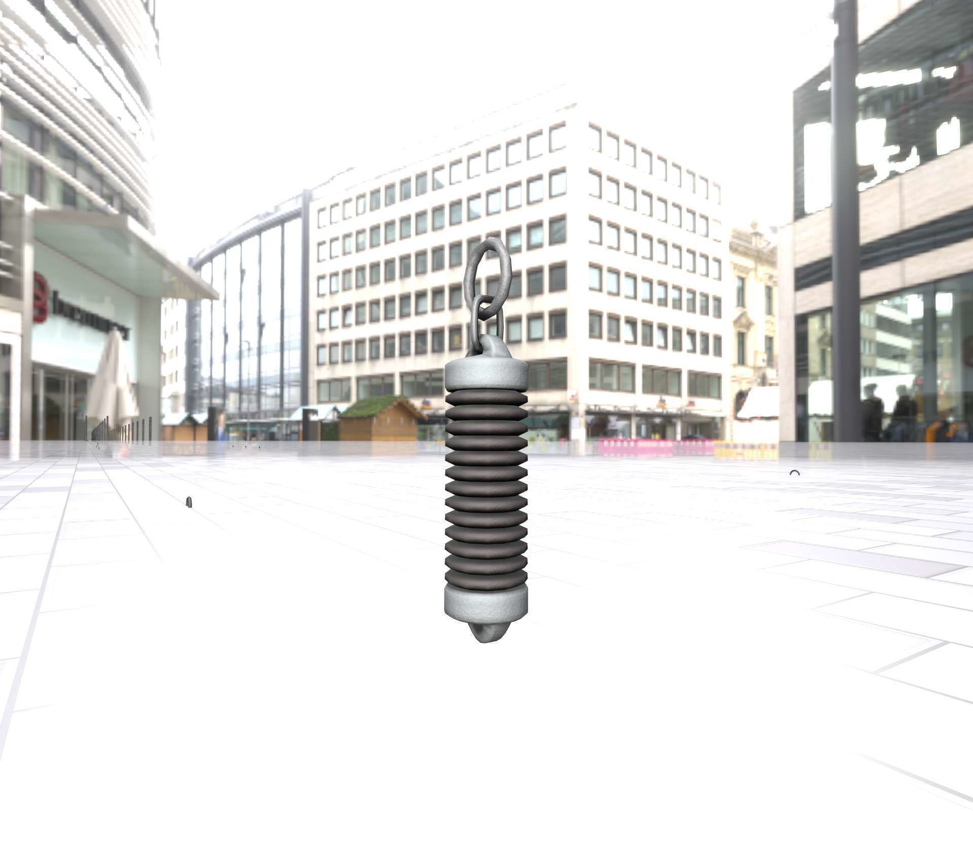 Electricity Poles Insulator 5 - Object 076 Low-poly 3D model_26