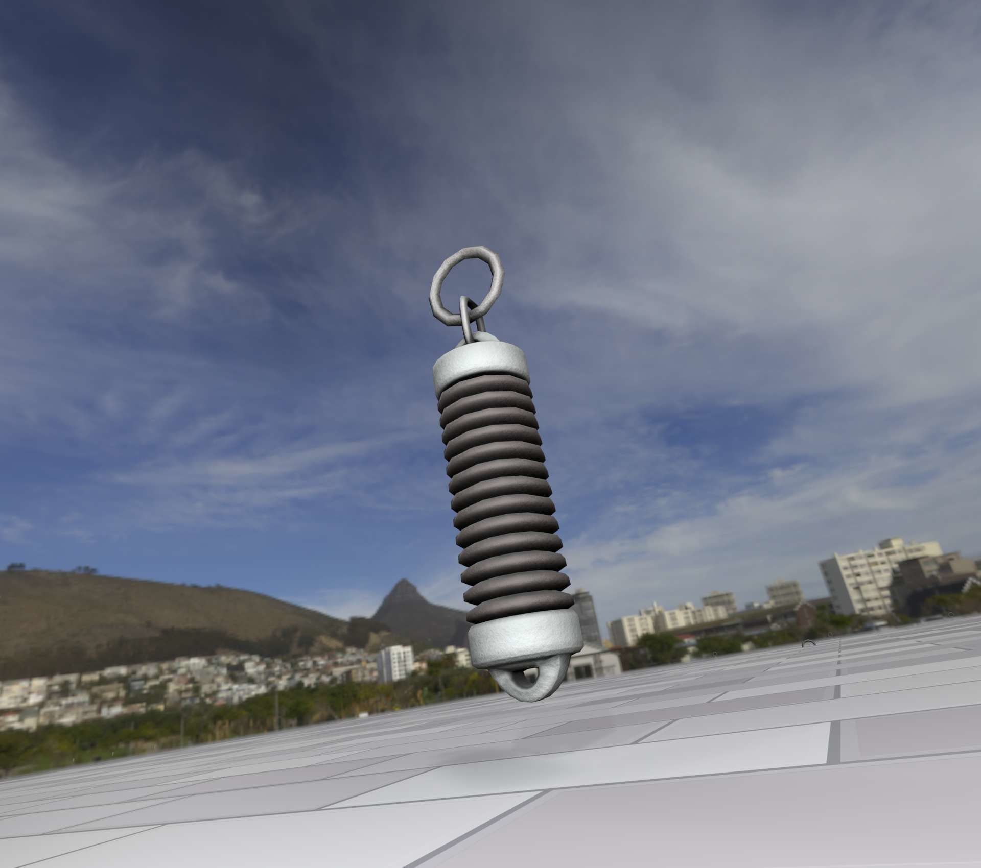 Electricity Poles Insulator 5 - Object 076 Low-poly 3D model_37