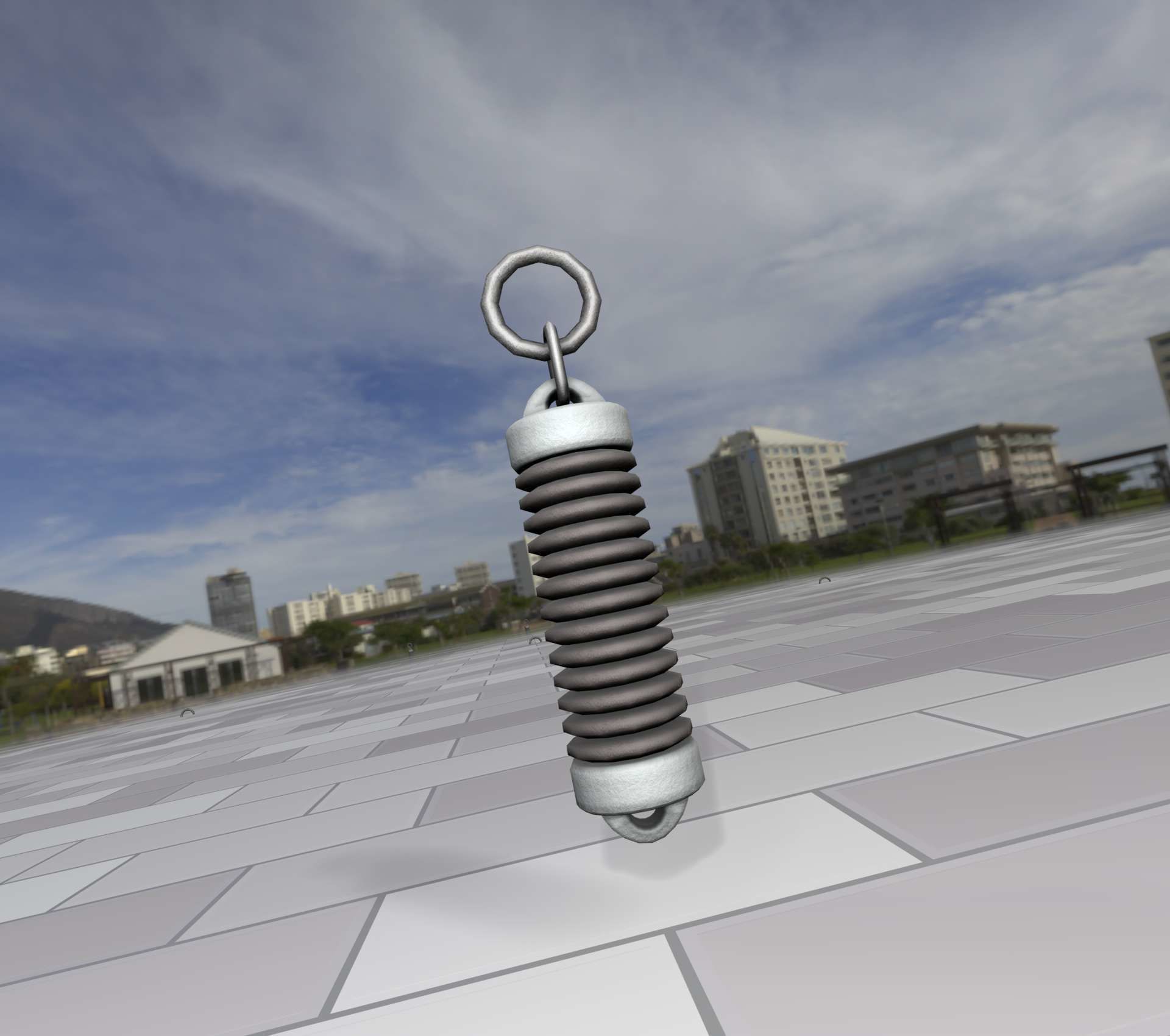 Electricity Poles Insulator 5 - Object 076 Low-poly 3D model_8