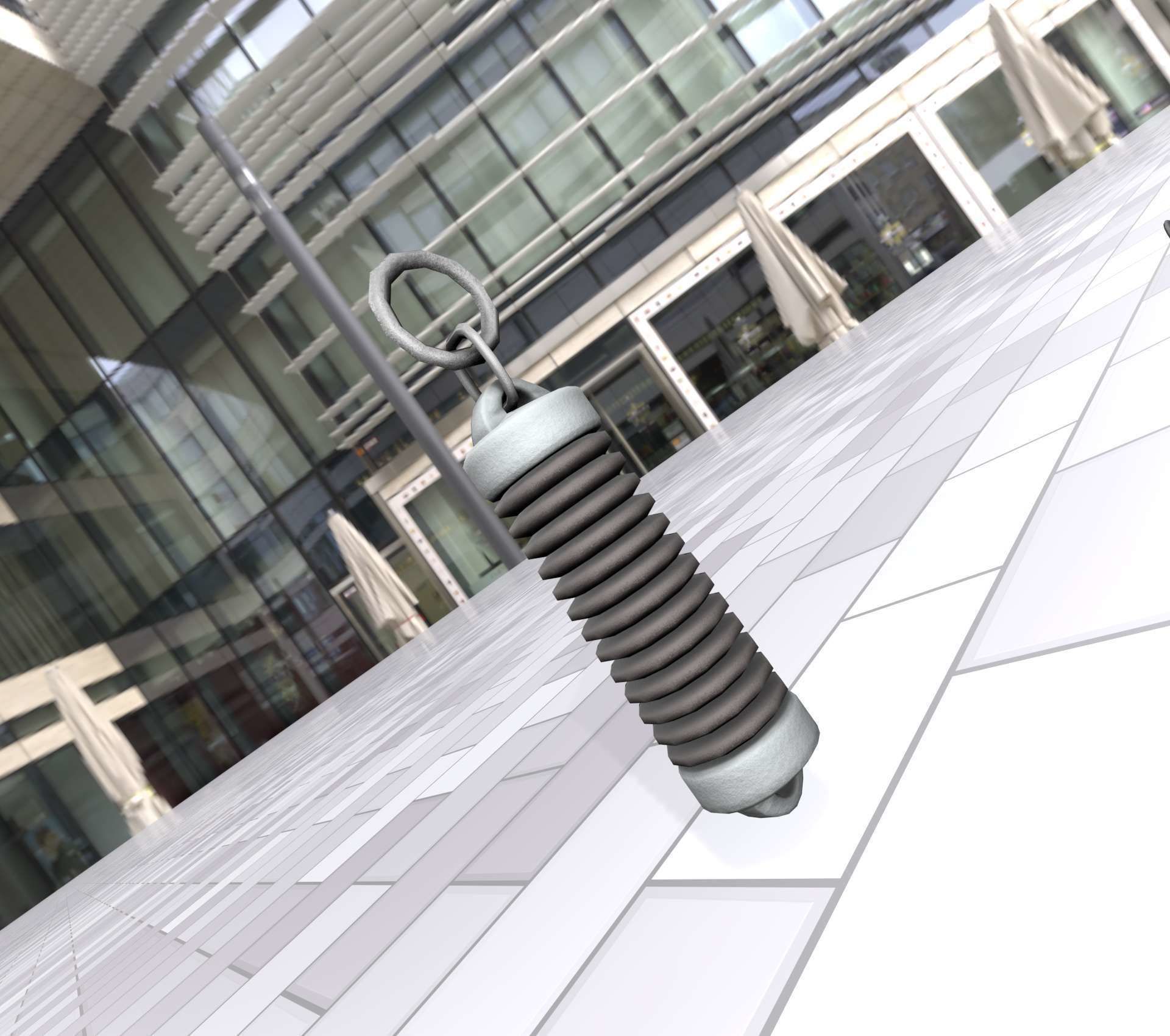 Electricity Poles Insulator 5 - Object 076 Low-poly 3D model_49