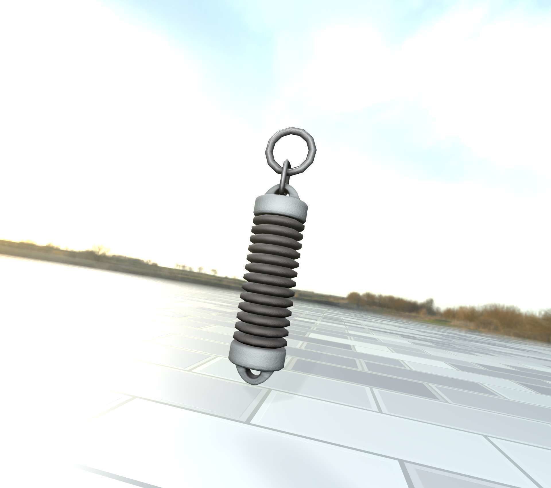 Electricity Poles Insulator 5 - Object 076 Low-poly 3D model_42