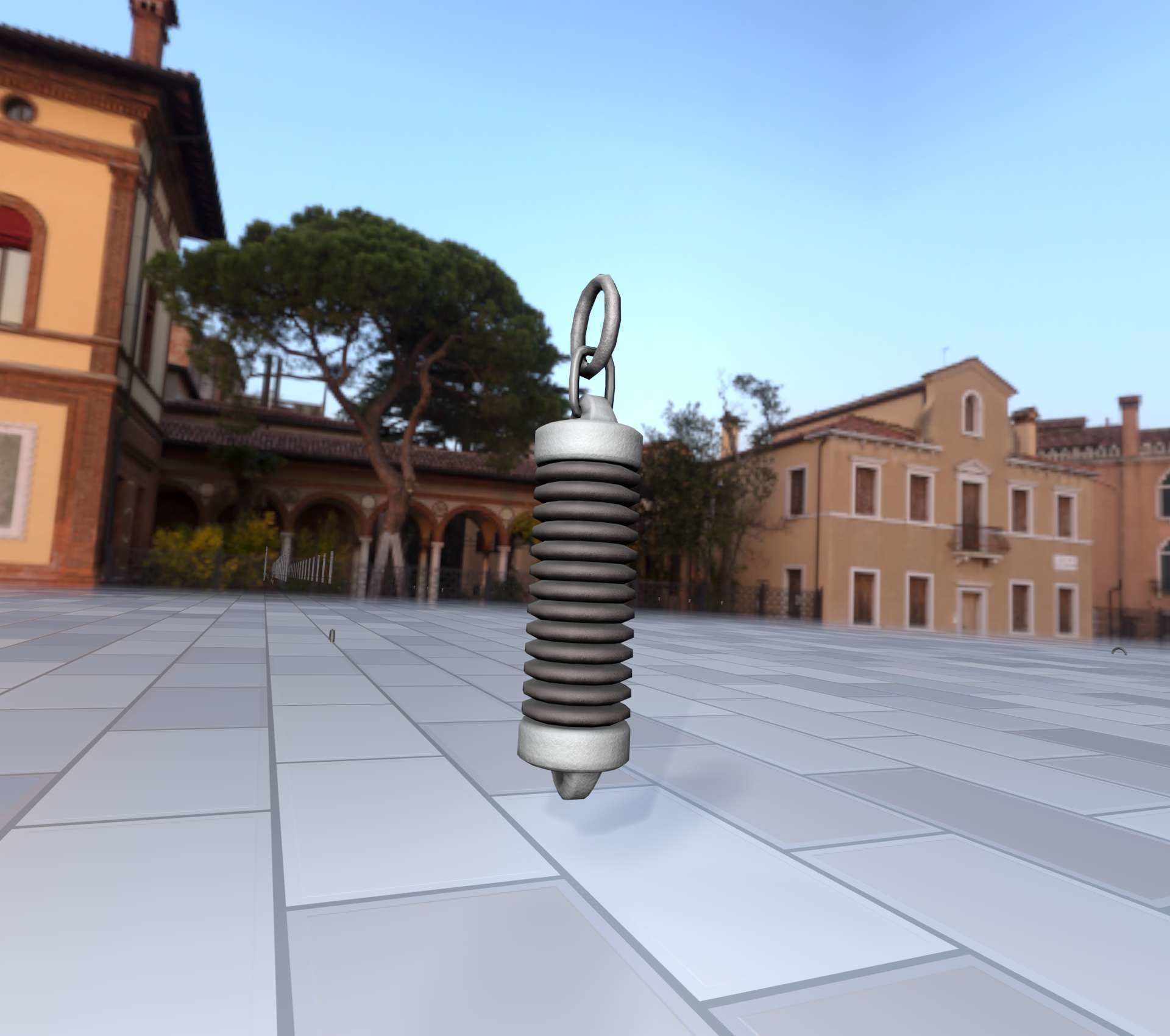 Electricity Poles Insulator 5 - Object 076 Low-poly 3D model_17