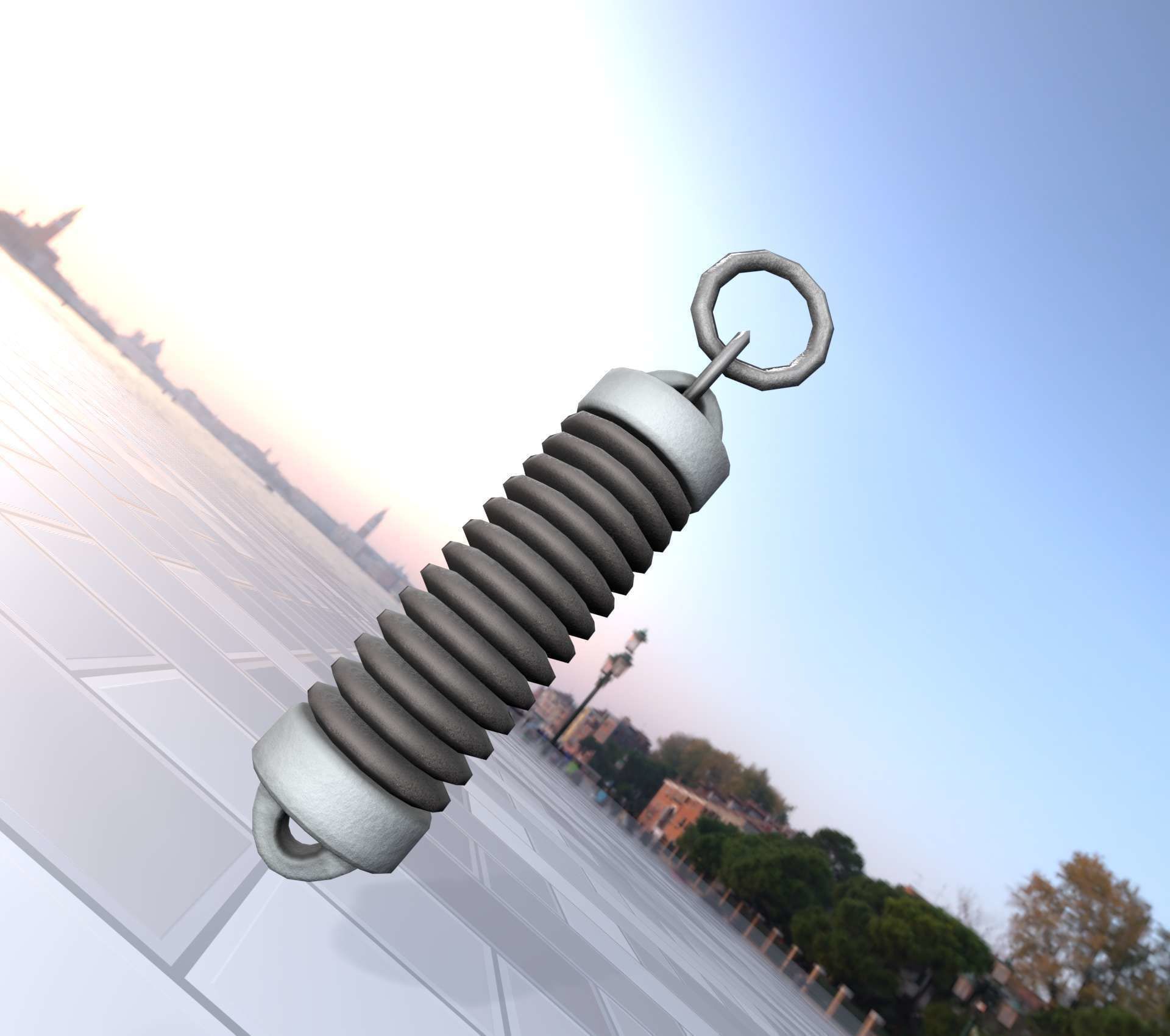 Electricity Poles Insulator 5 - Object 076 Low-poly 3D model_3
