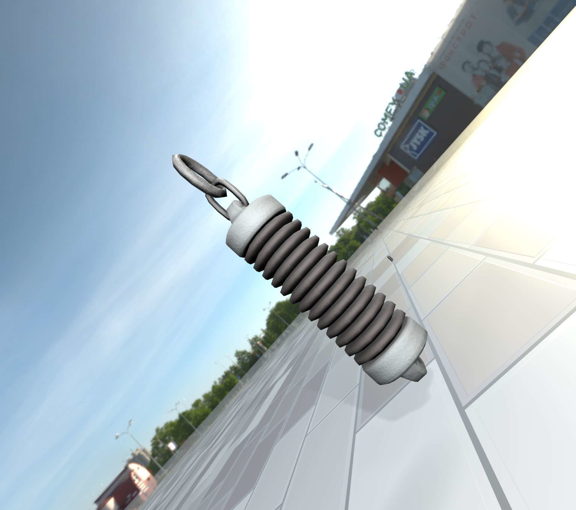 Electricity Poles Insulator 5 - Object 076 Low-poly 3D model_30