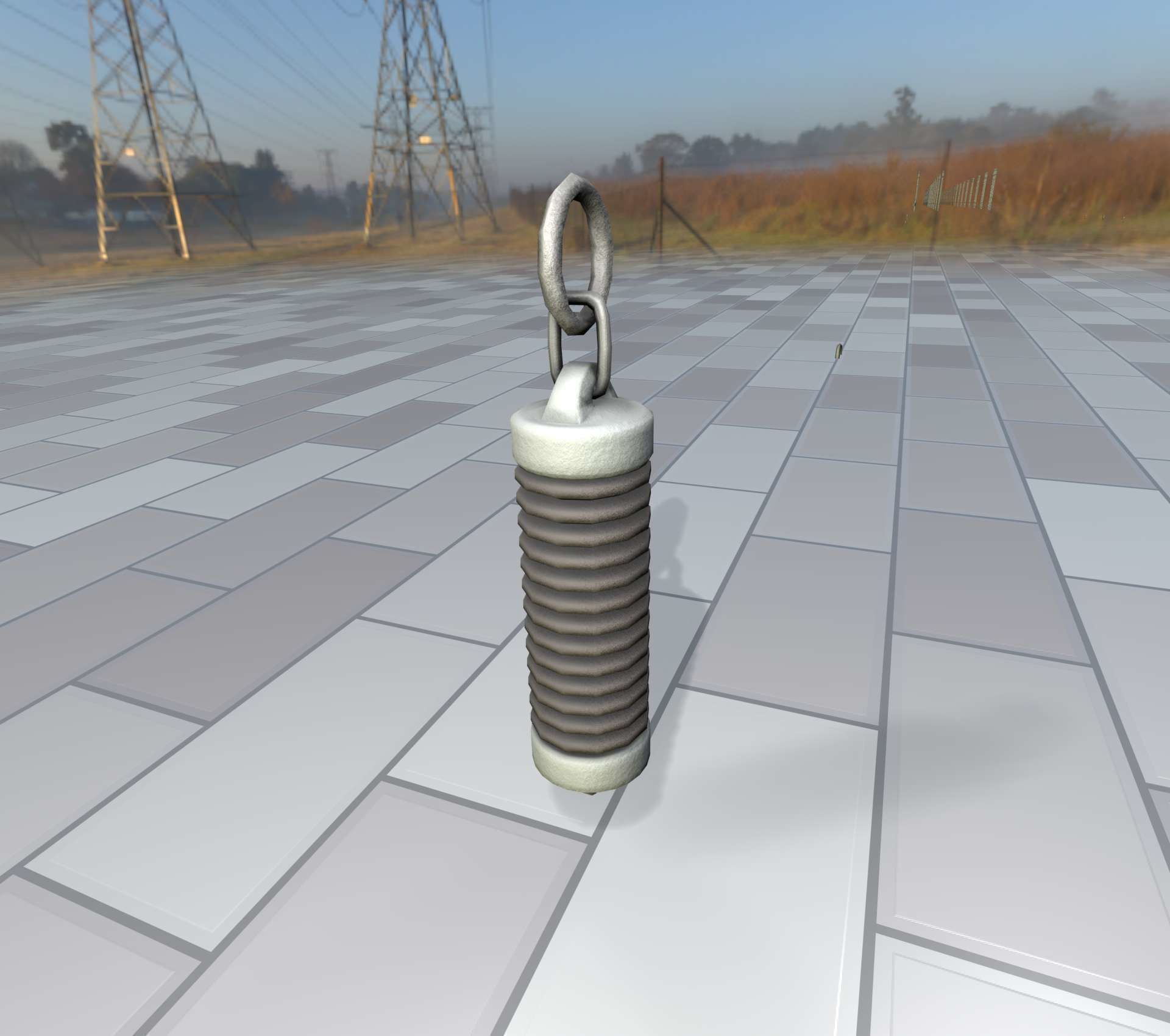 Electricity Poles Insulator 5 - Object 076 Low-poly 3D model_14