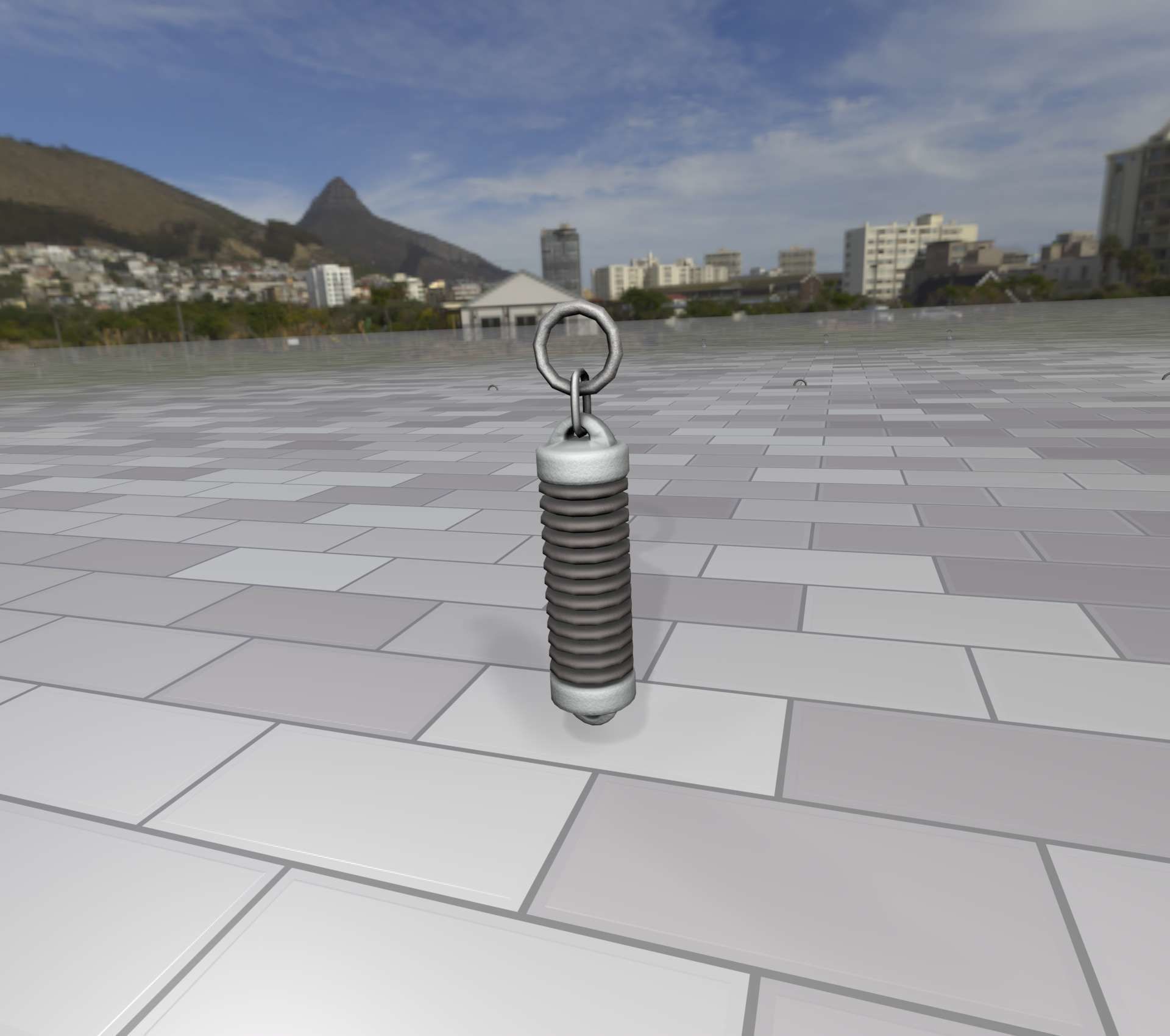 Electricity Poles Insulator 5 - Object 076 Low-poly 3D model_15