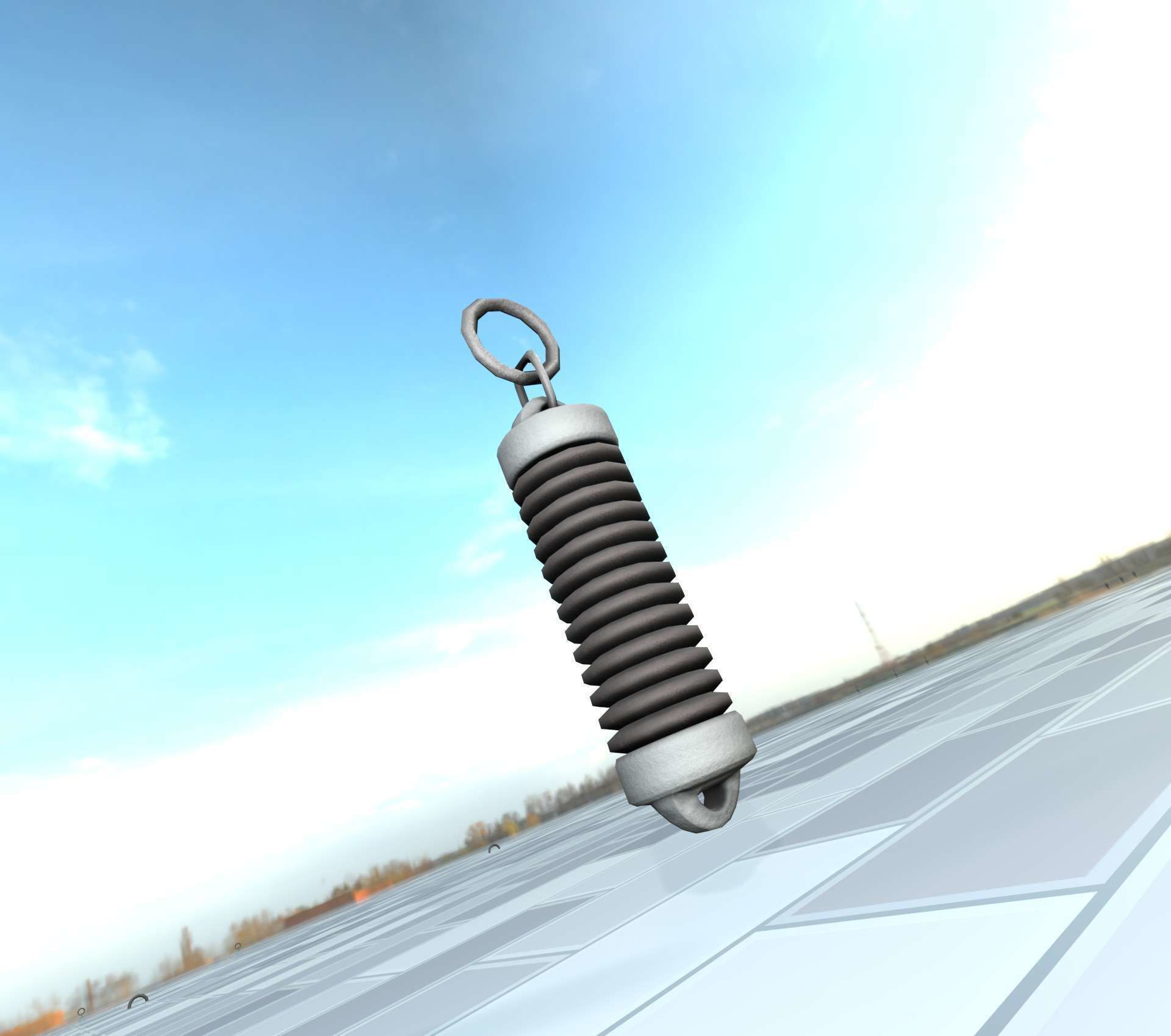 Electricity Poles Insulator 5 - Object 076 Low-poly 3D model_10