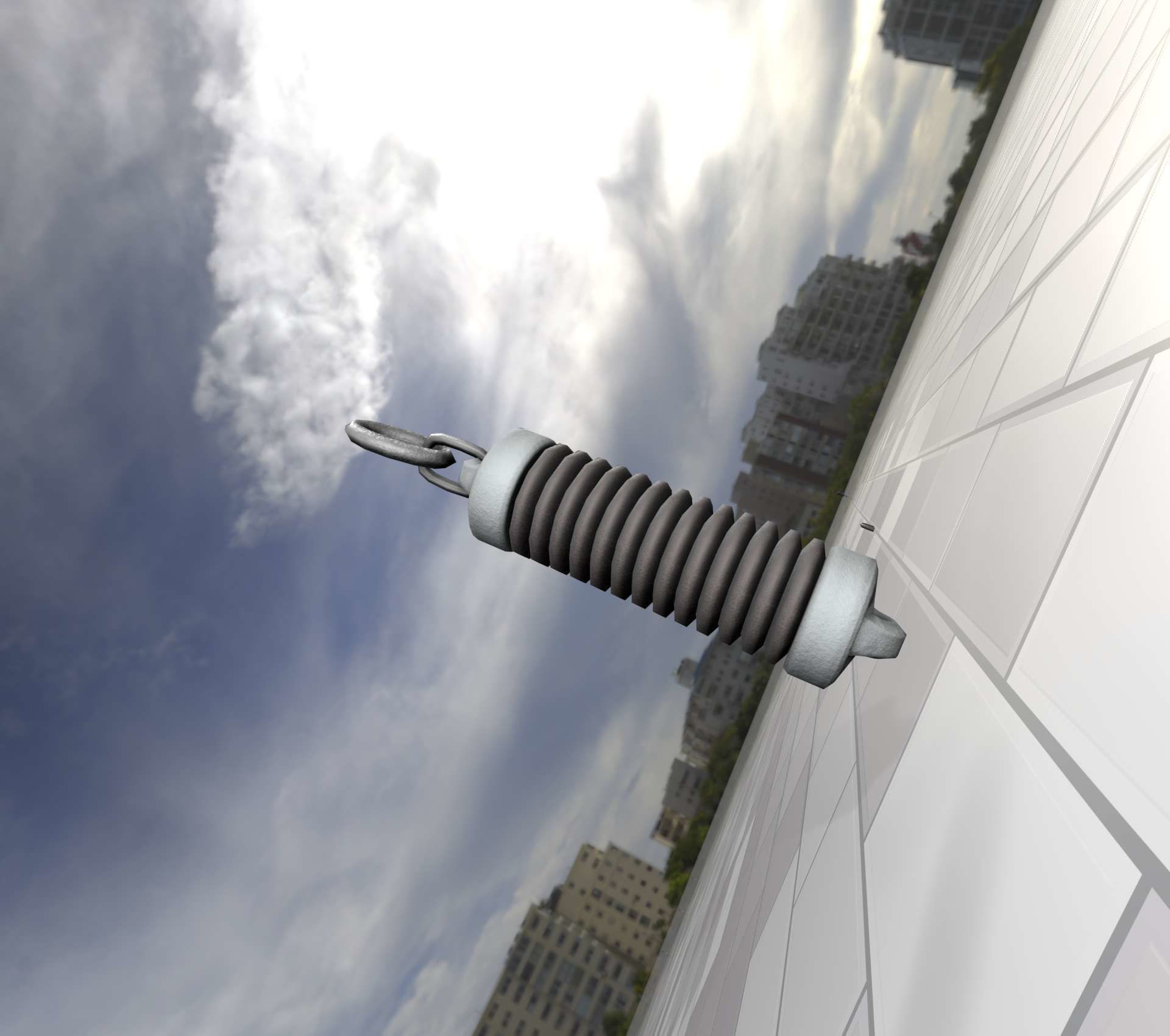 Electricity Poles Insulator 5 - Object 076 Low-poly 3D model_29