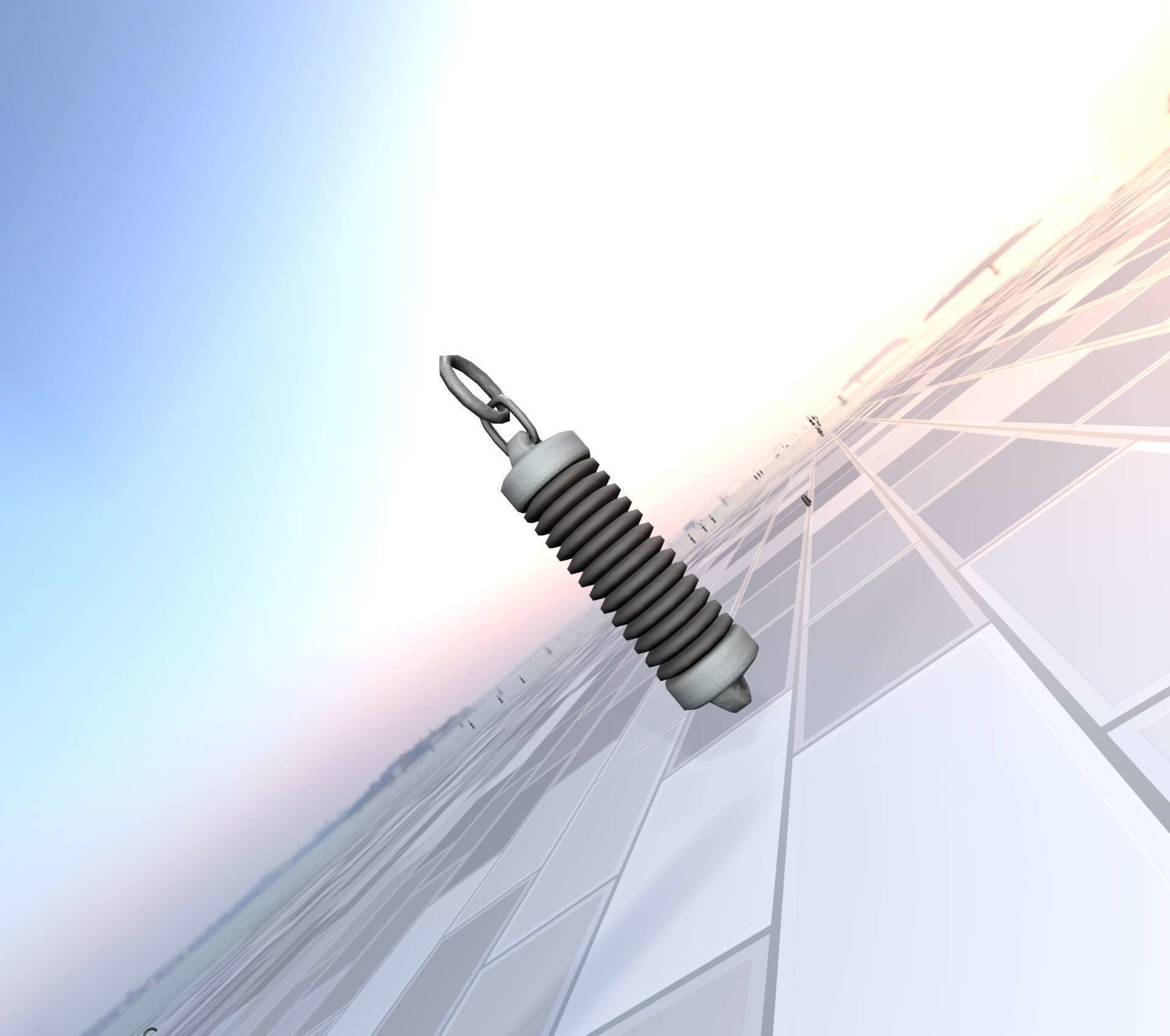 Electricity Poles Insulator 5 - Object 076 Low-poly 3D model_39