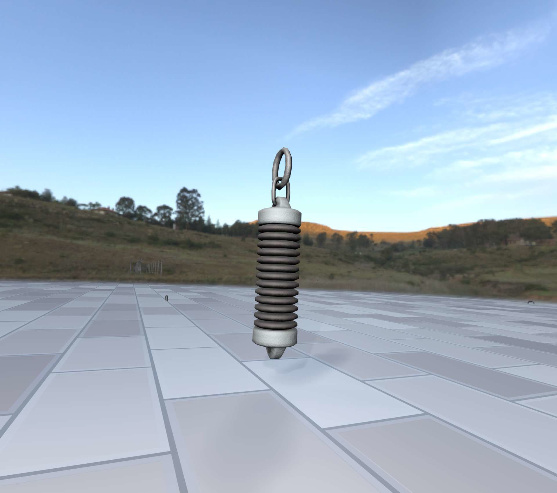 Electricity Poles Insulator 5 - Object 076 Low-poly 3D model_23