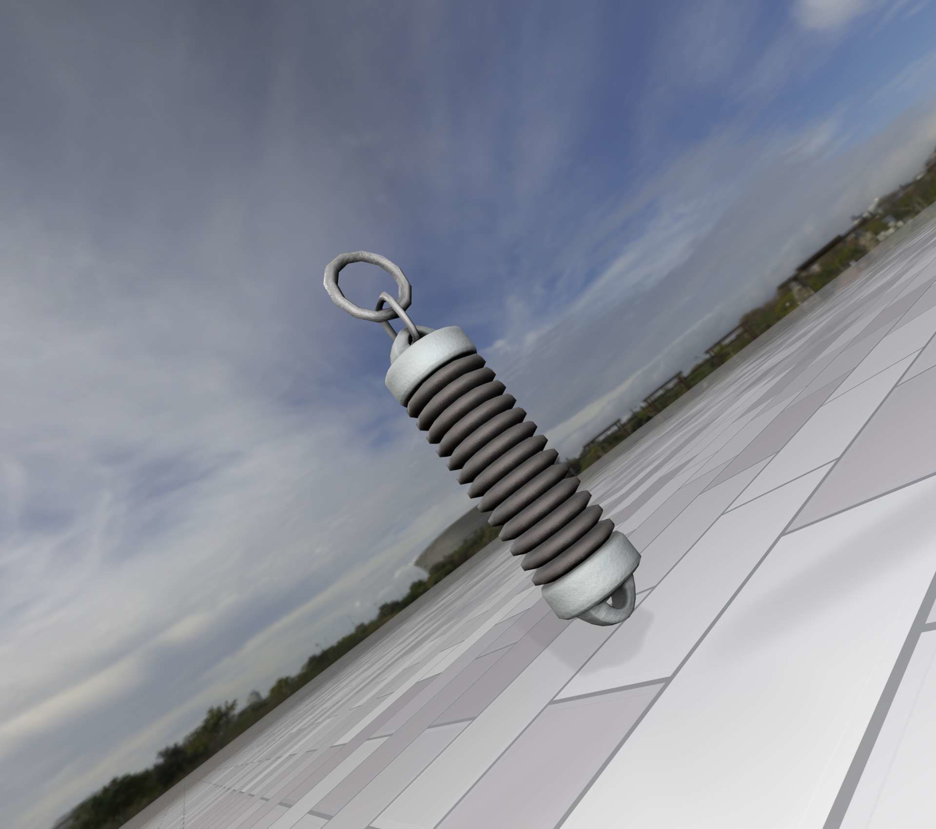 Electricity Poles Insulator 5 - Object 076 Low-poly 3D model_47