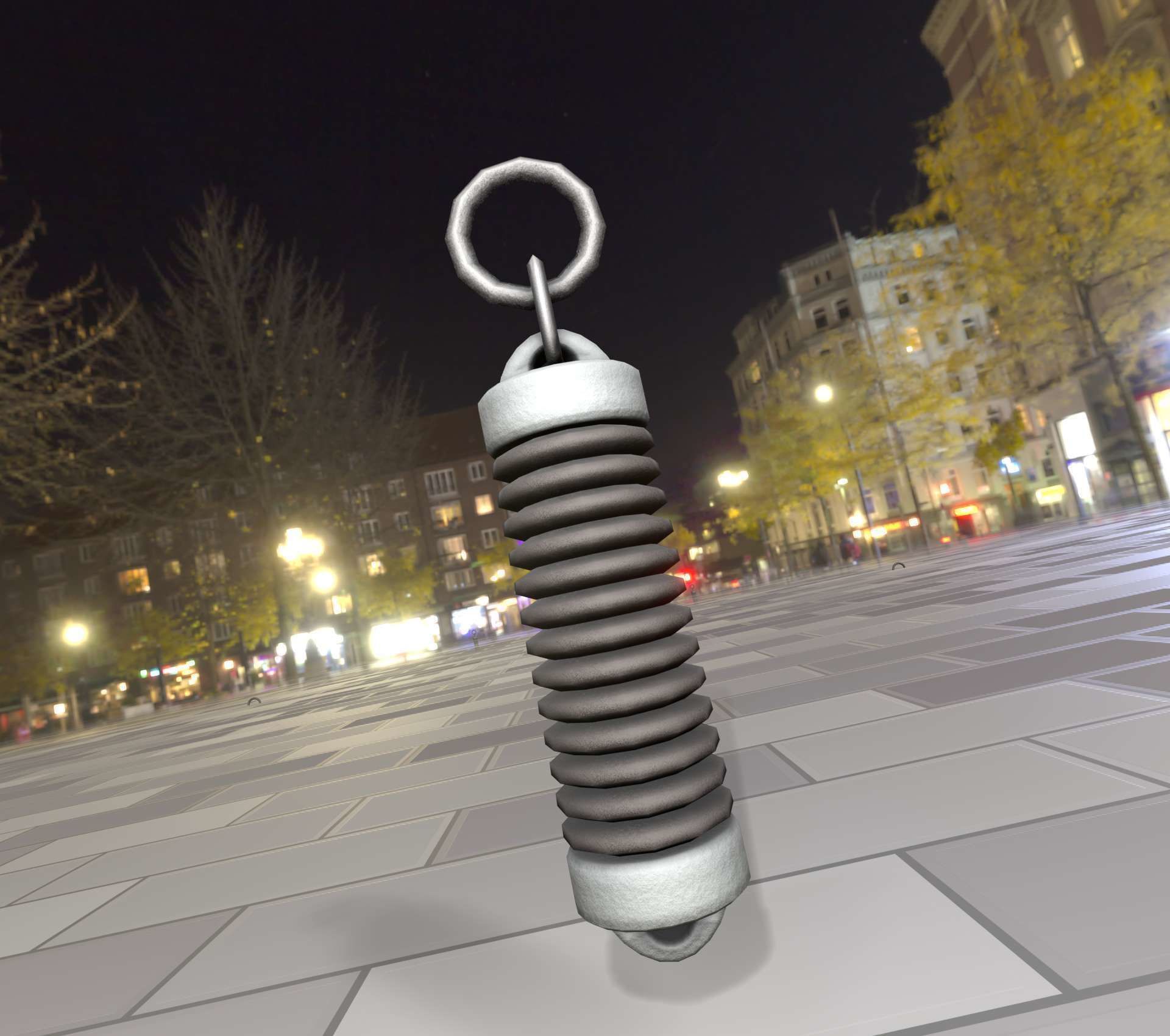 Electricity Poles Insulator 5 - Object 076 Low-poly 3D model_33