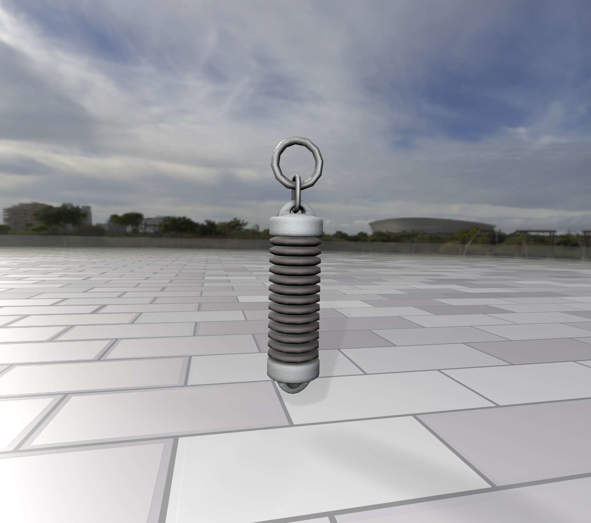 Electricity Poles Insulator 5 - Object 076 Low-poly 3D model_45