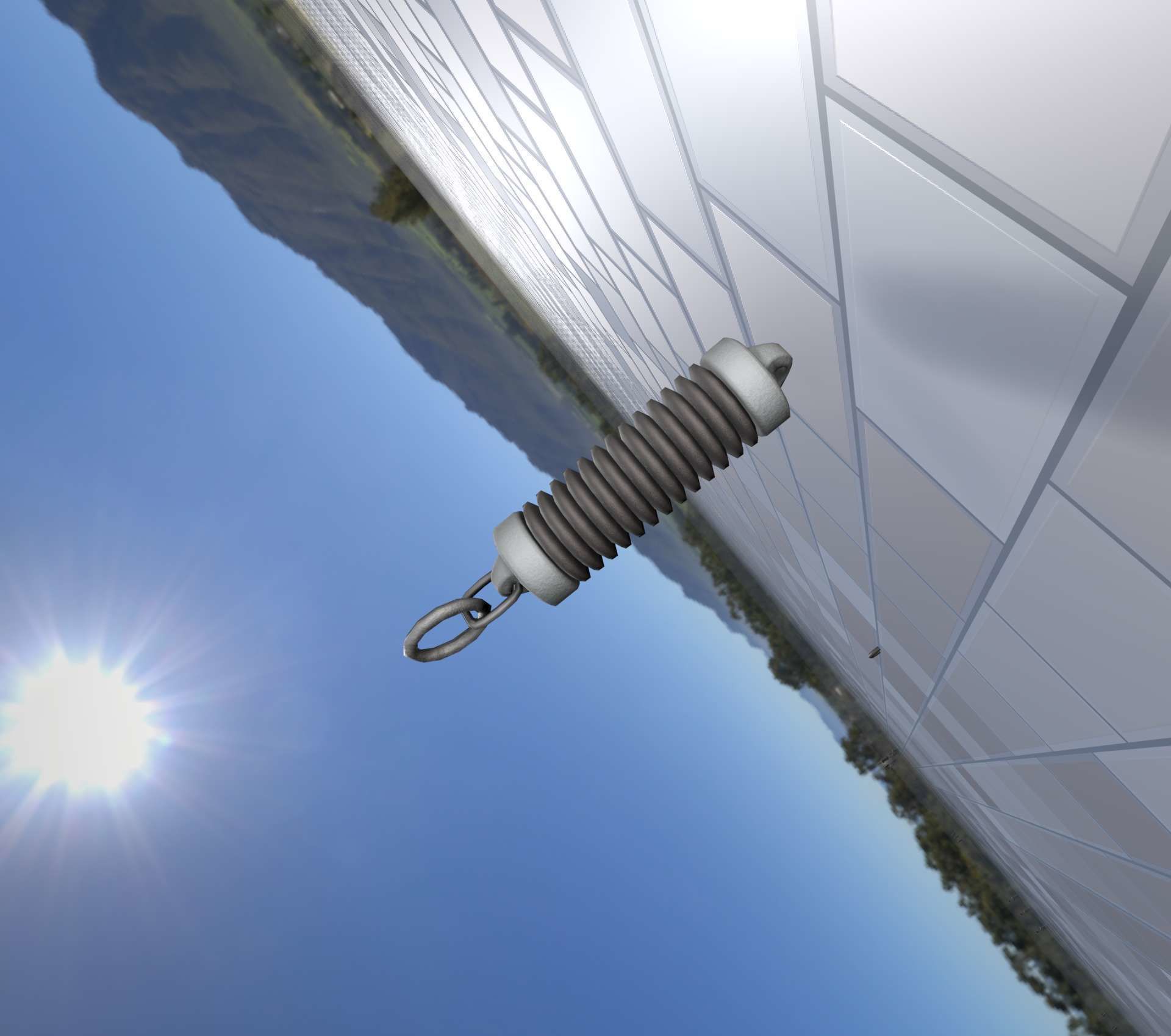 Electricity Poles Insulator 5 - Object 076 Low-poly 3D model_40