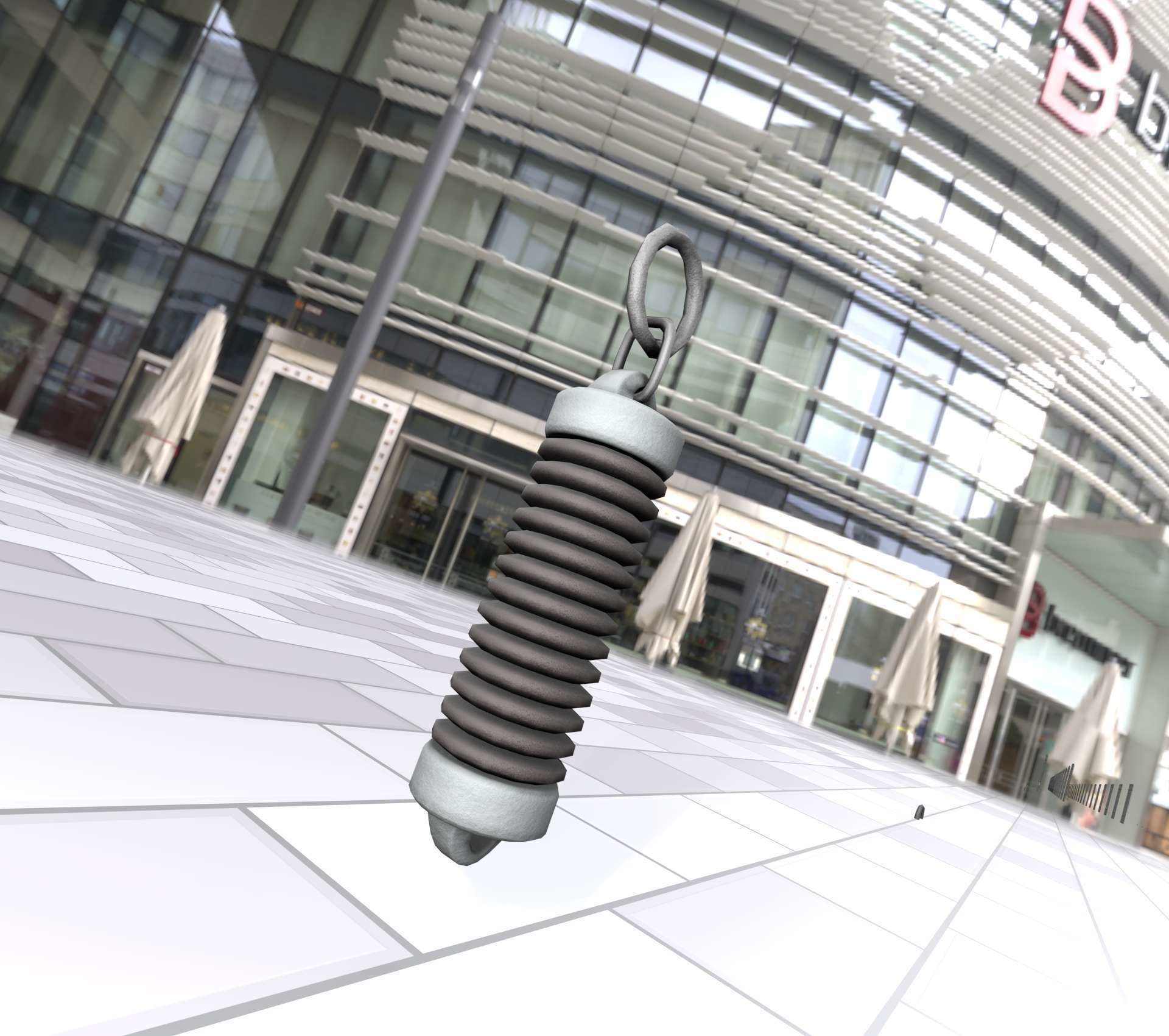 Electricity Poles Insulator 5 - Object 076 Low-poly 3D model_19