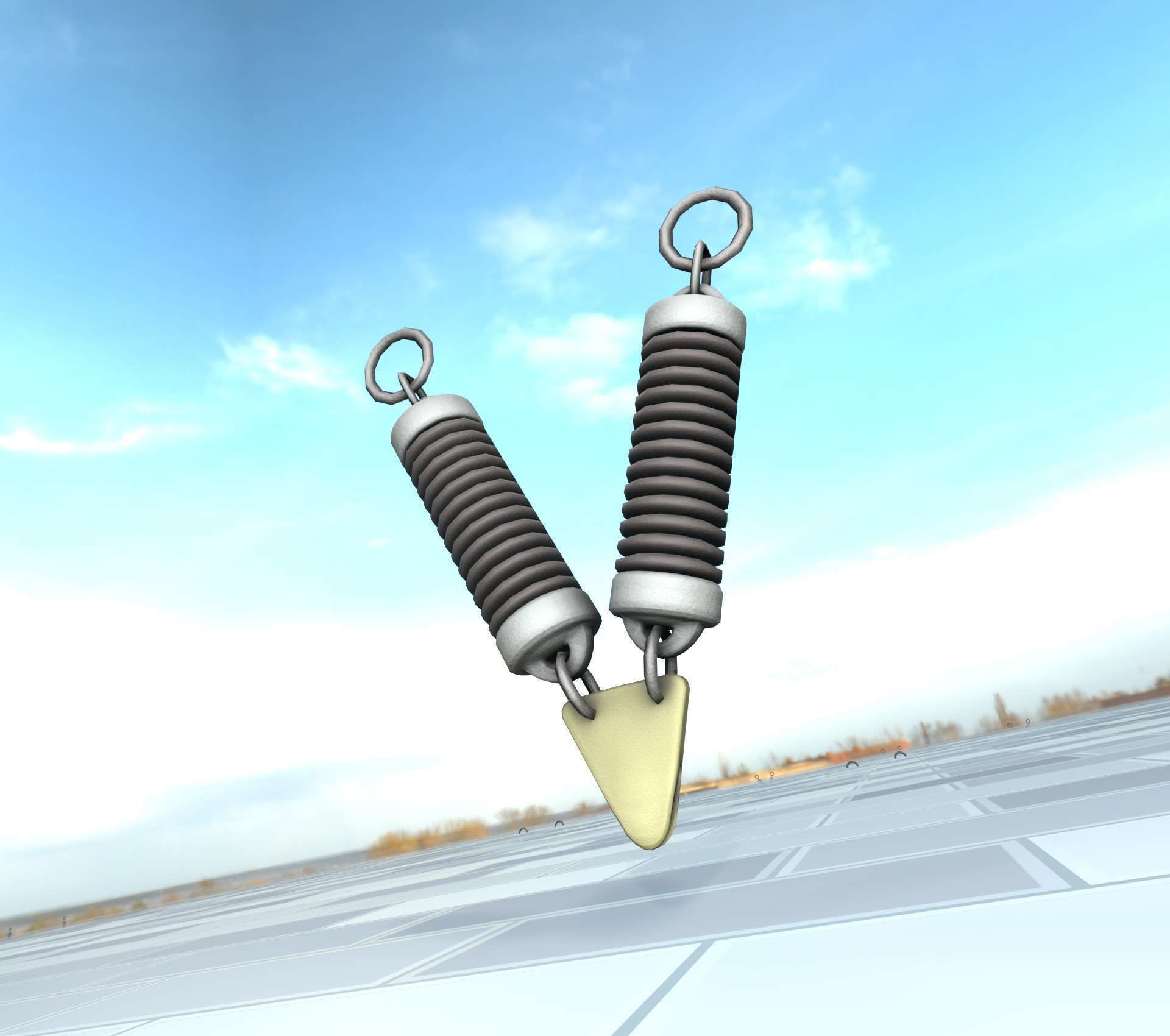 Electricity Poles Ceramic Insulator 7 - Object  078 Low-poly 3D model_32