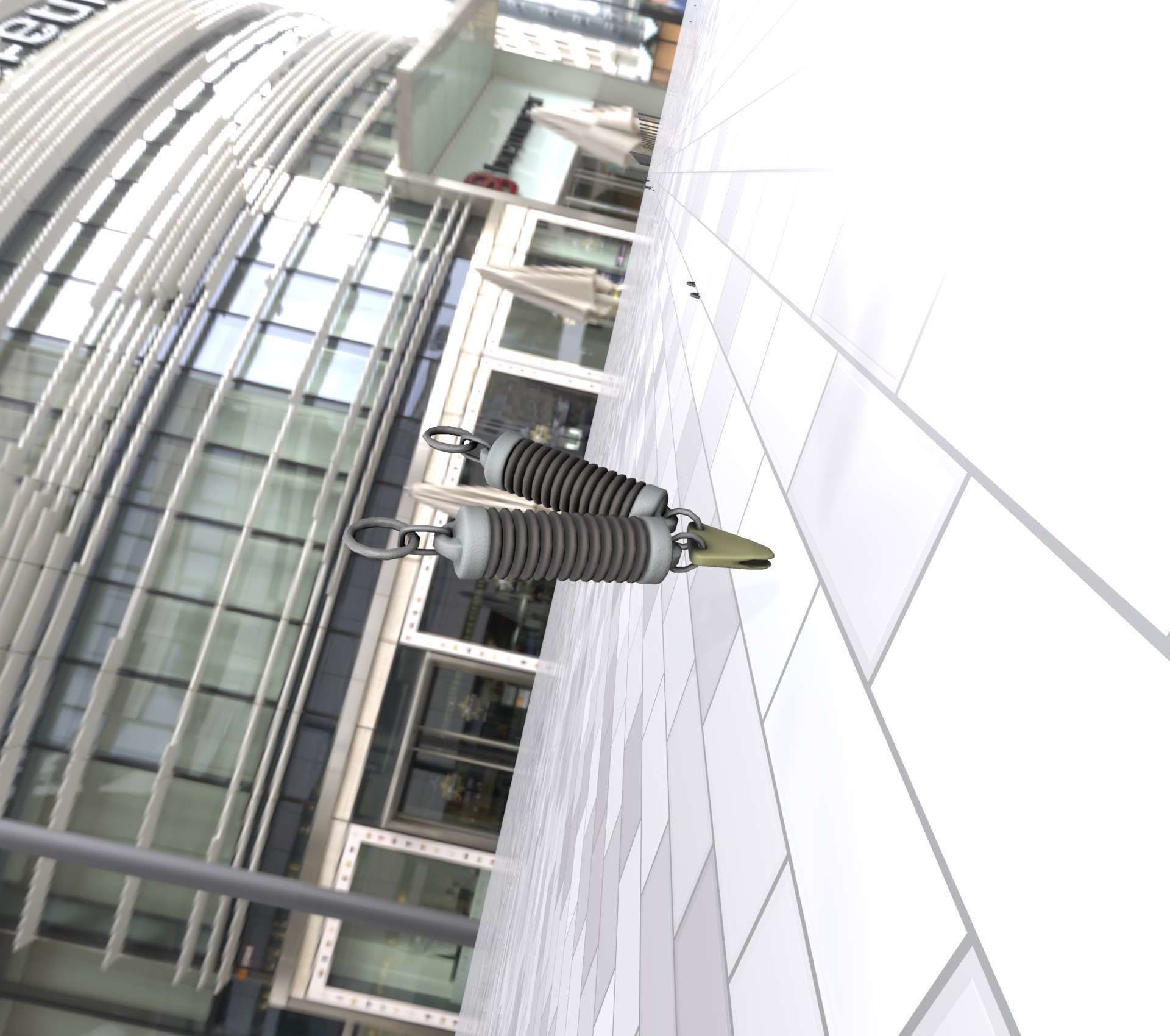 Electricity Poles Ceramic Insulator 7 - Object  078 Low-poly 3D model_49