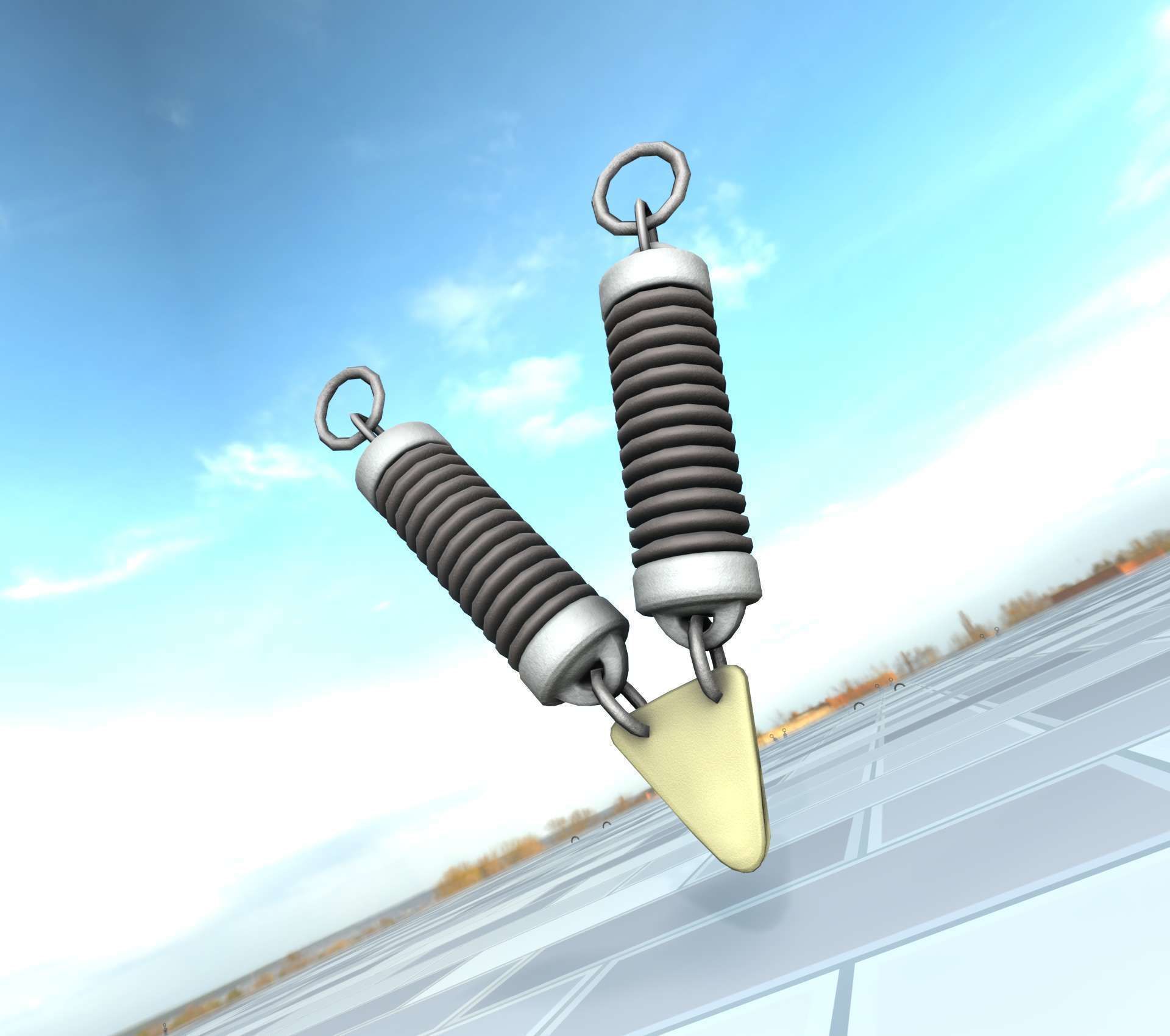 Electricity Poles Ceramic Insulator 7 - Object  078 Low-poly 3D model_13