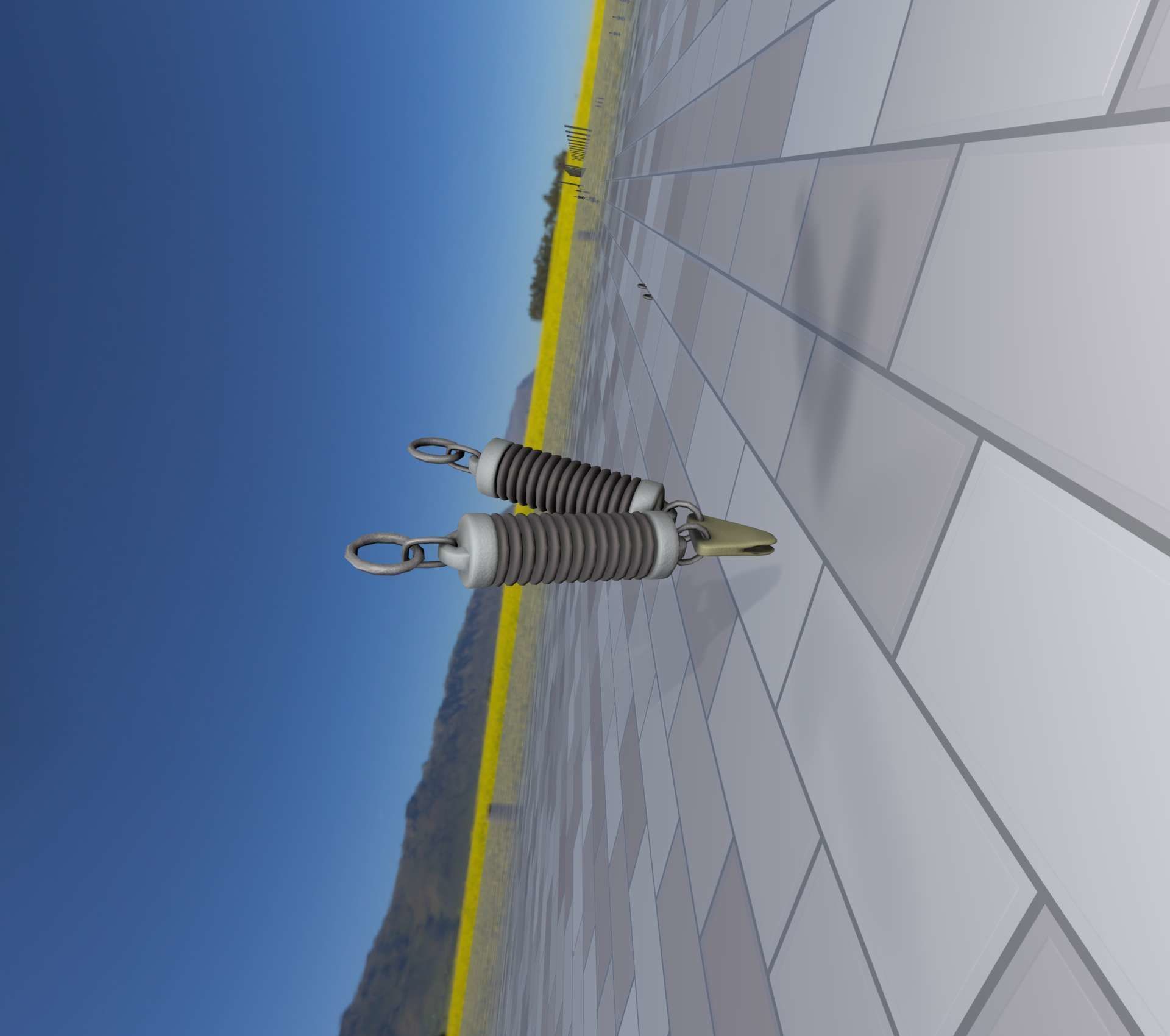 Electricity Poles Ceramic Insulator 7 - Object  078 Low-poly 3D model_48