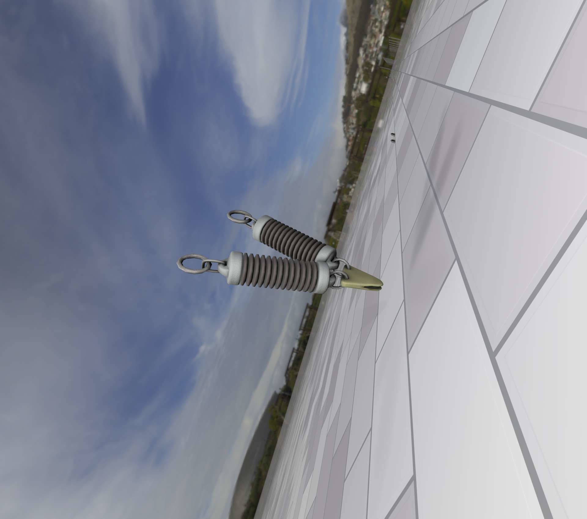 Electricity Poles Ceramic Insulator 7 - Object  078 Low-poly 3D model_47