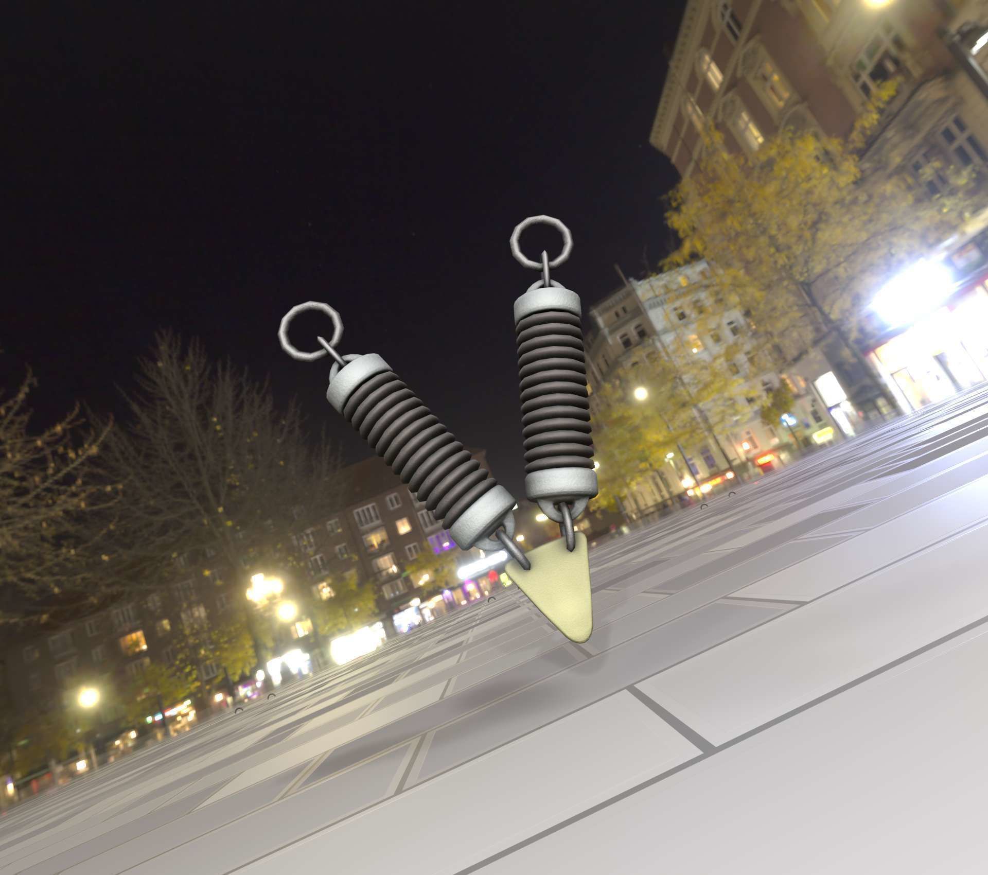 Electricity Poles Ceramic Insulator 7 - Object  078 Low-poly 3D model_2