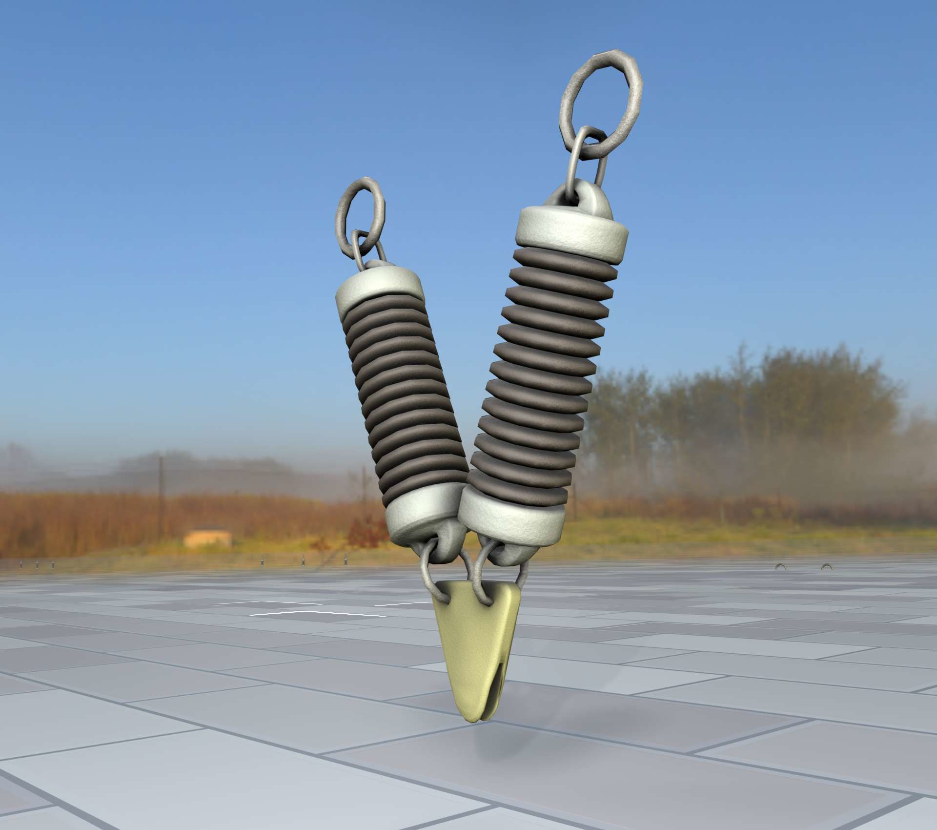 Electricity Poles Ceramic Insulator 7 - Object  078 Low-poly 3D model_29