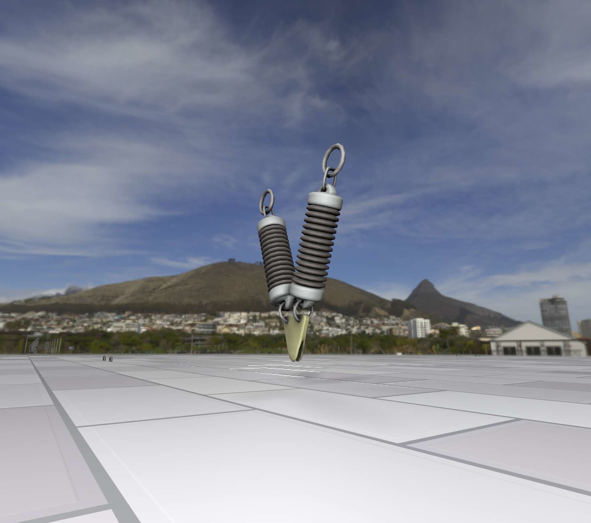 Electricity Poles Ceramic Insulator 7 - Object  078 Low-poly 3D model_37