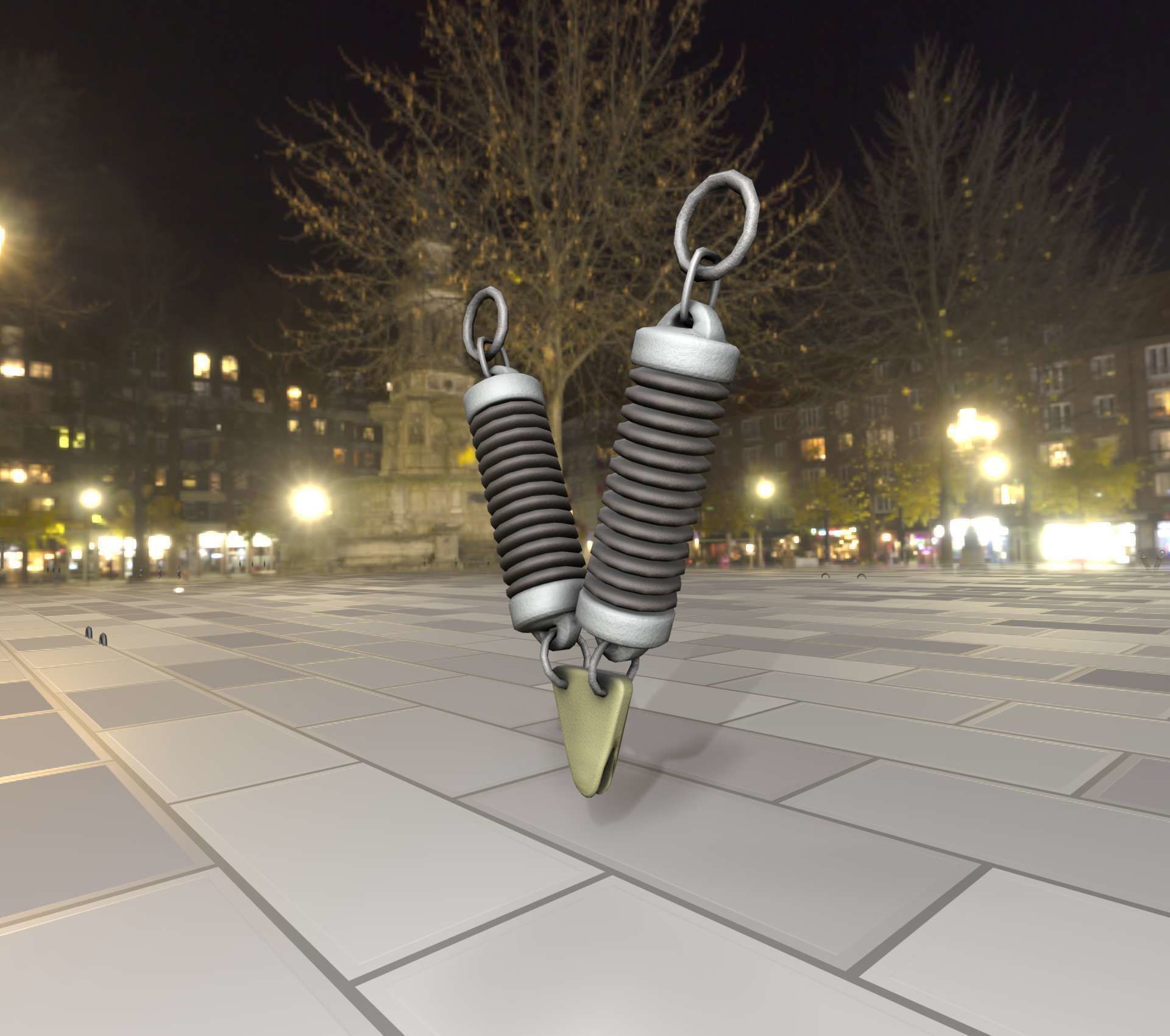 Electricity Poles Ceramic Insulator 7 - Object  078 Low-poly 3D model_33