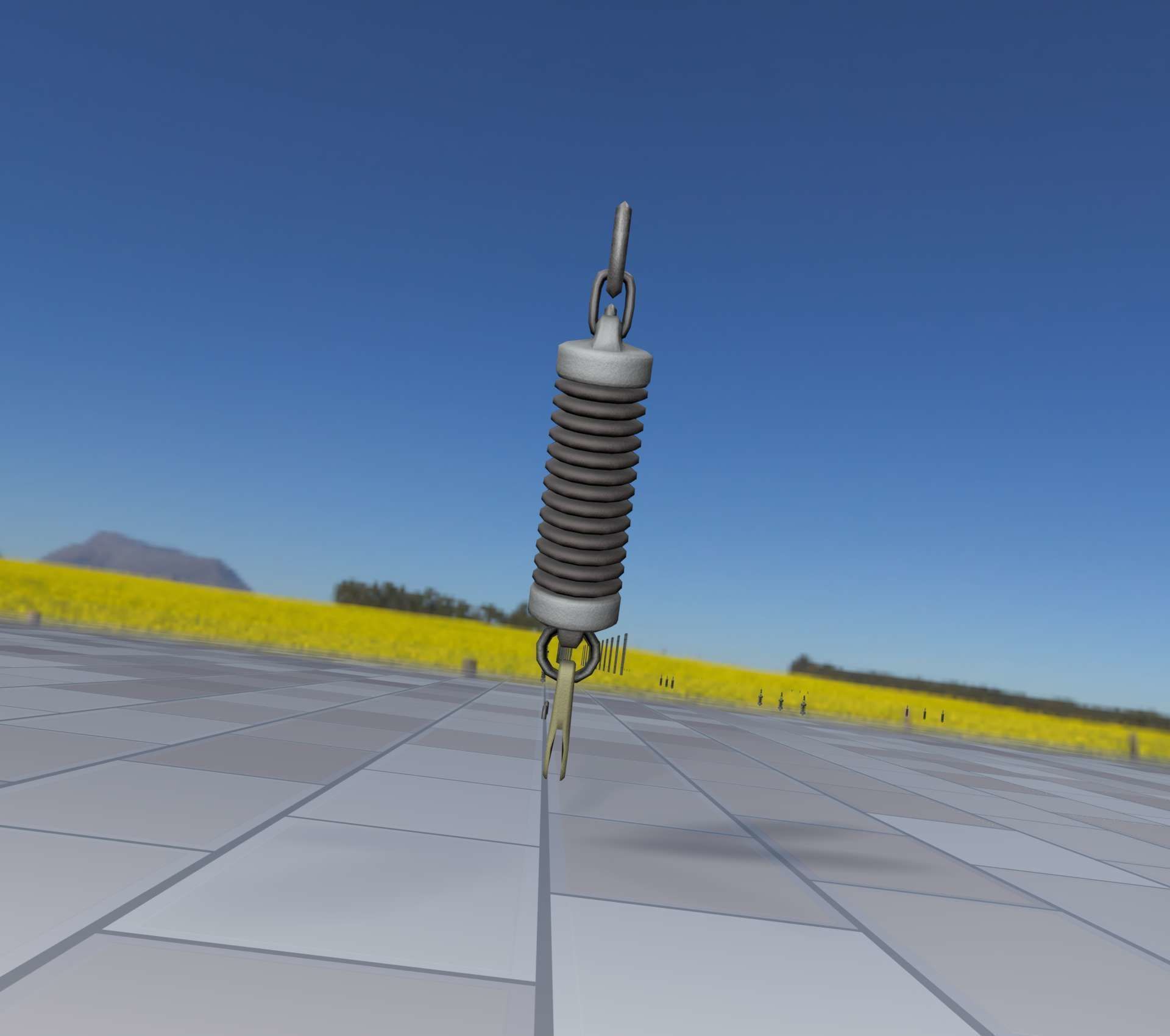 Electricity Poles Ceramic Insulator 7 - Object  078 Low-poly 3D model_27