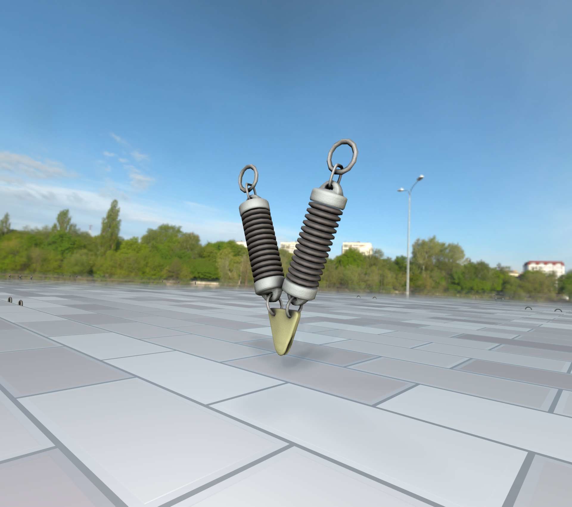 Electricity Poles Ceramic Insulator 7 - Object  078 Low-poly 3D model_50