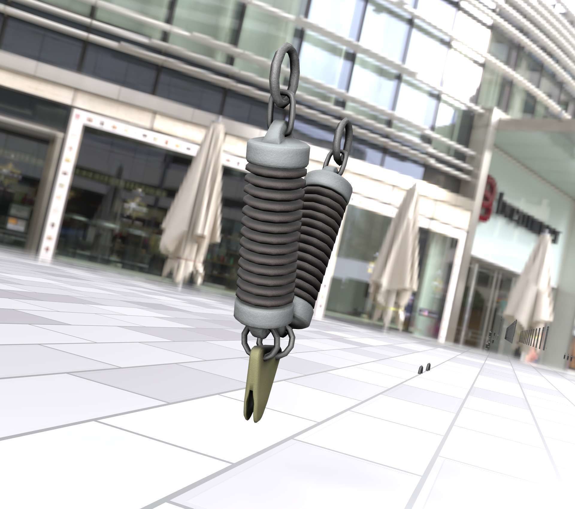 Electricity Poles Ceramic Insulator 7 - Object  078 Low-poly 3D model_21