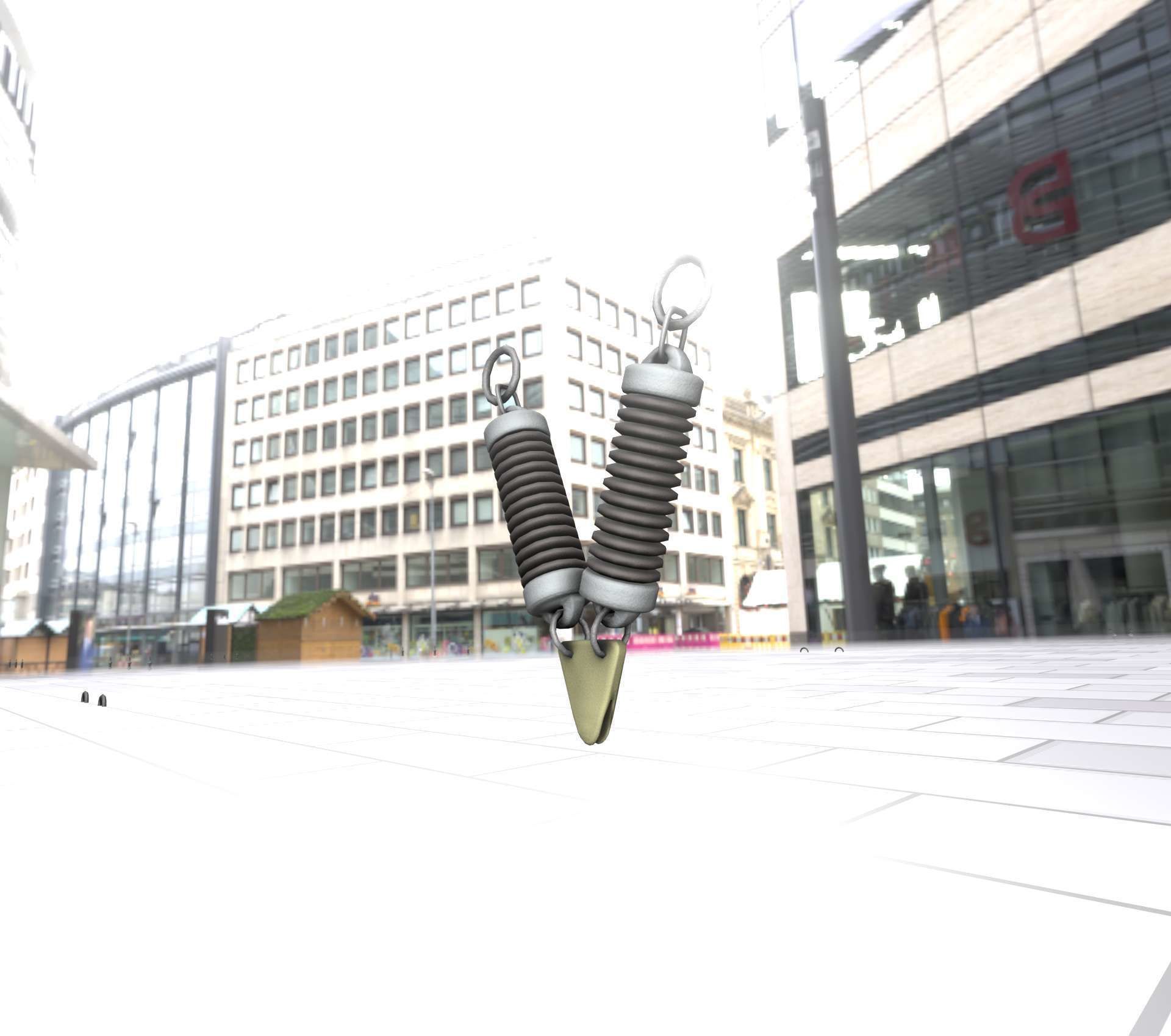 Electricity Poles Ceramic Insulator 7 - Object  078 Low-poly 3D model_35