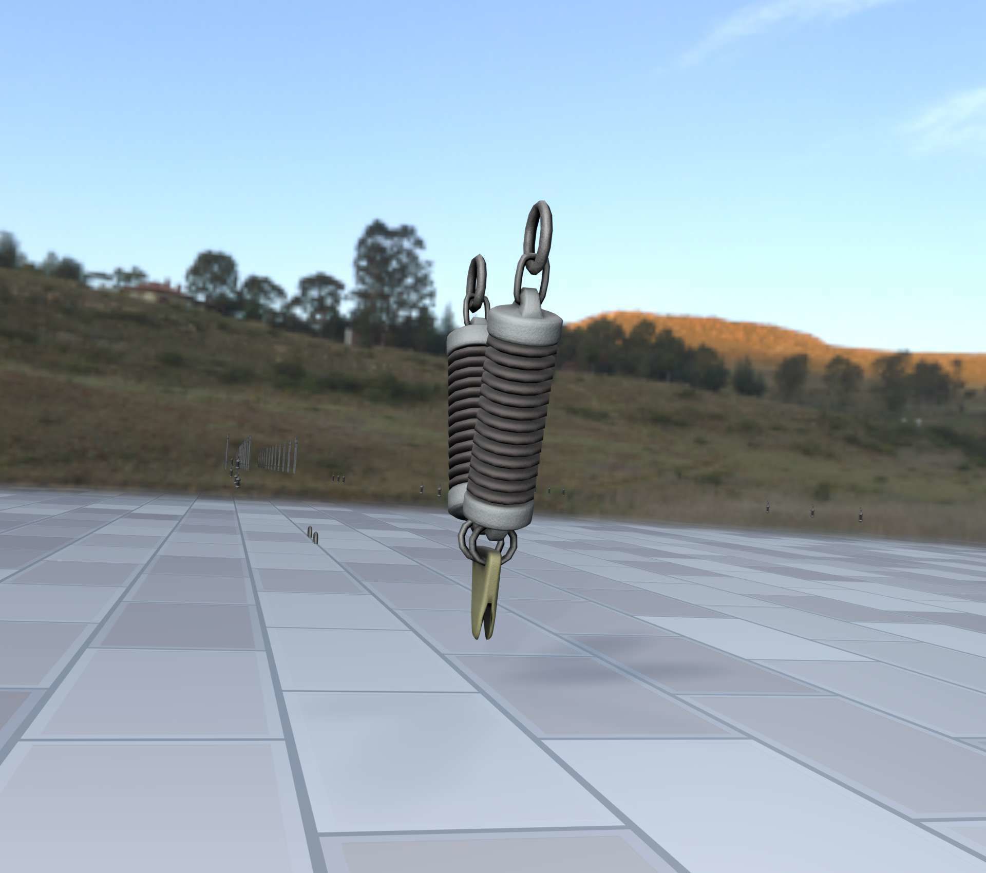 Electricity Poles Ceramic Insulator 7 - Object  078 Low-poly 3D model_25