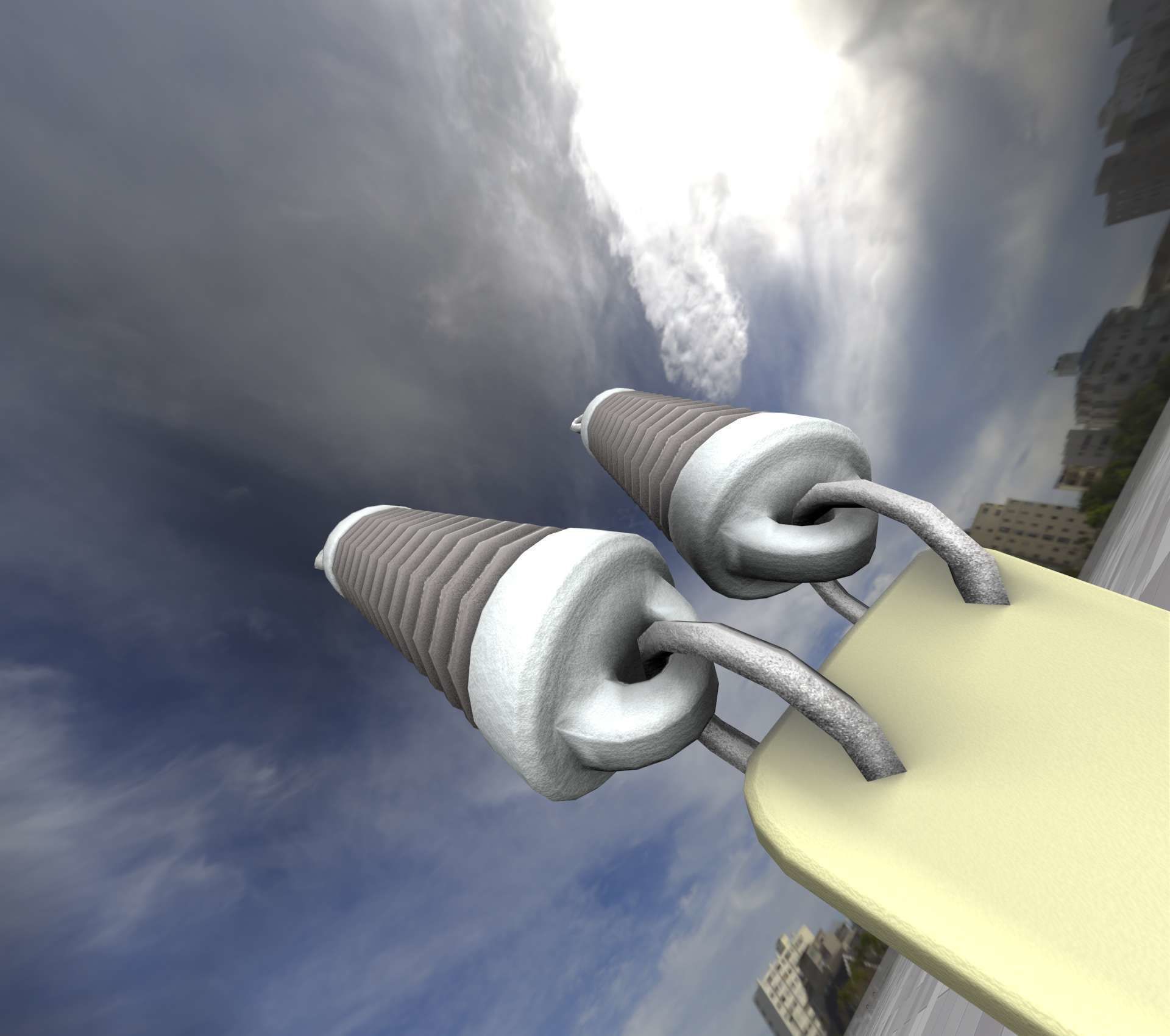 Electricity Poles Ceramic Insulator 7 - Object  078 Low-poly 3D model_10