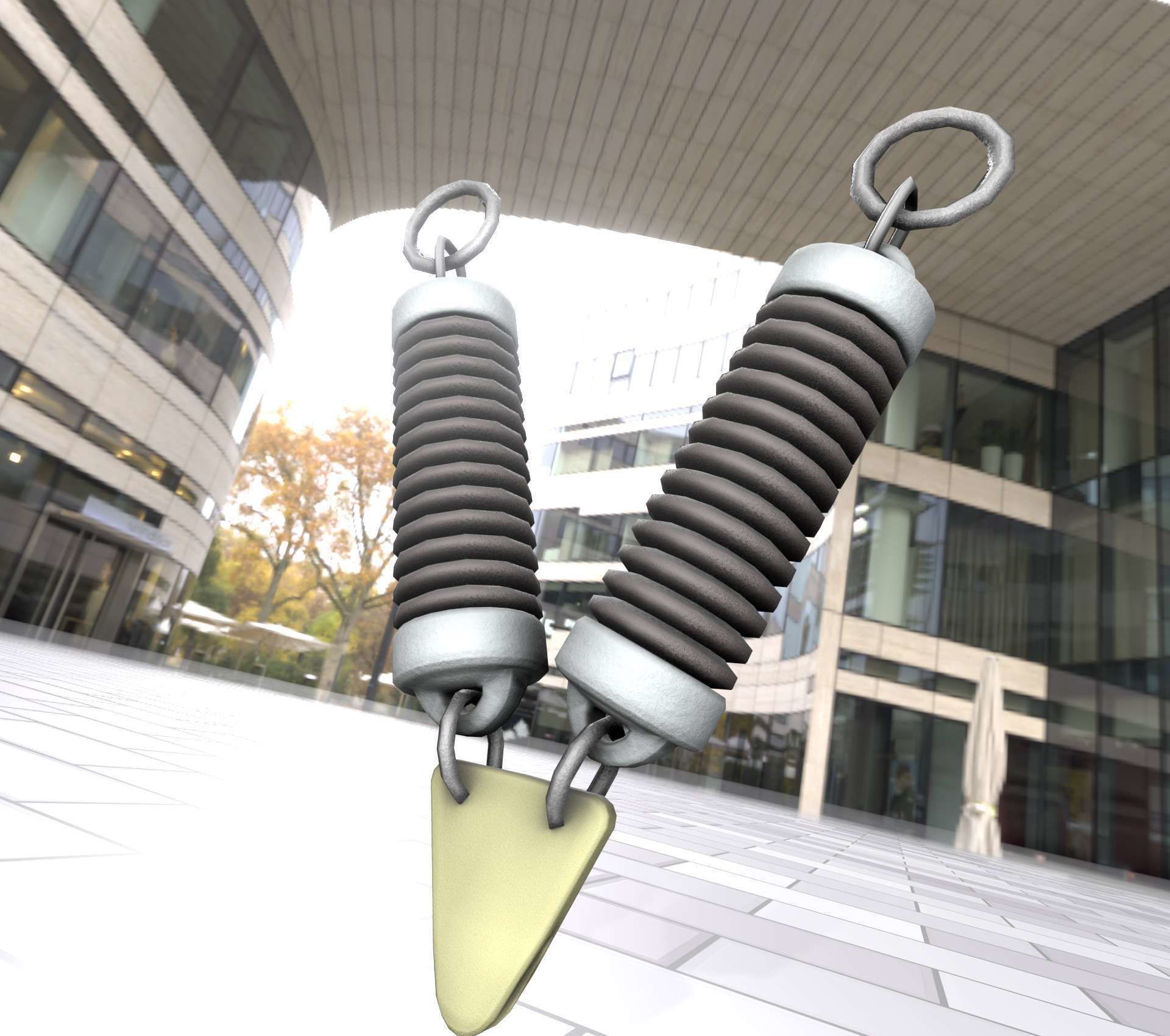 Electricity Poles Ceramic Insulator 7 - Object  078 Low-poly 3D model_41