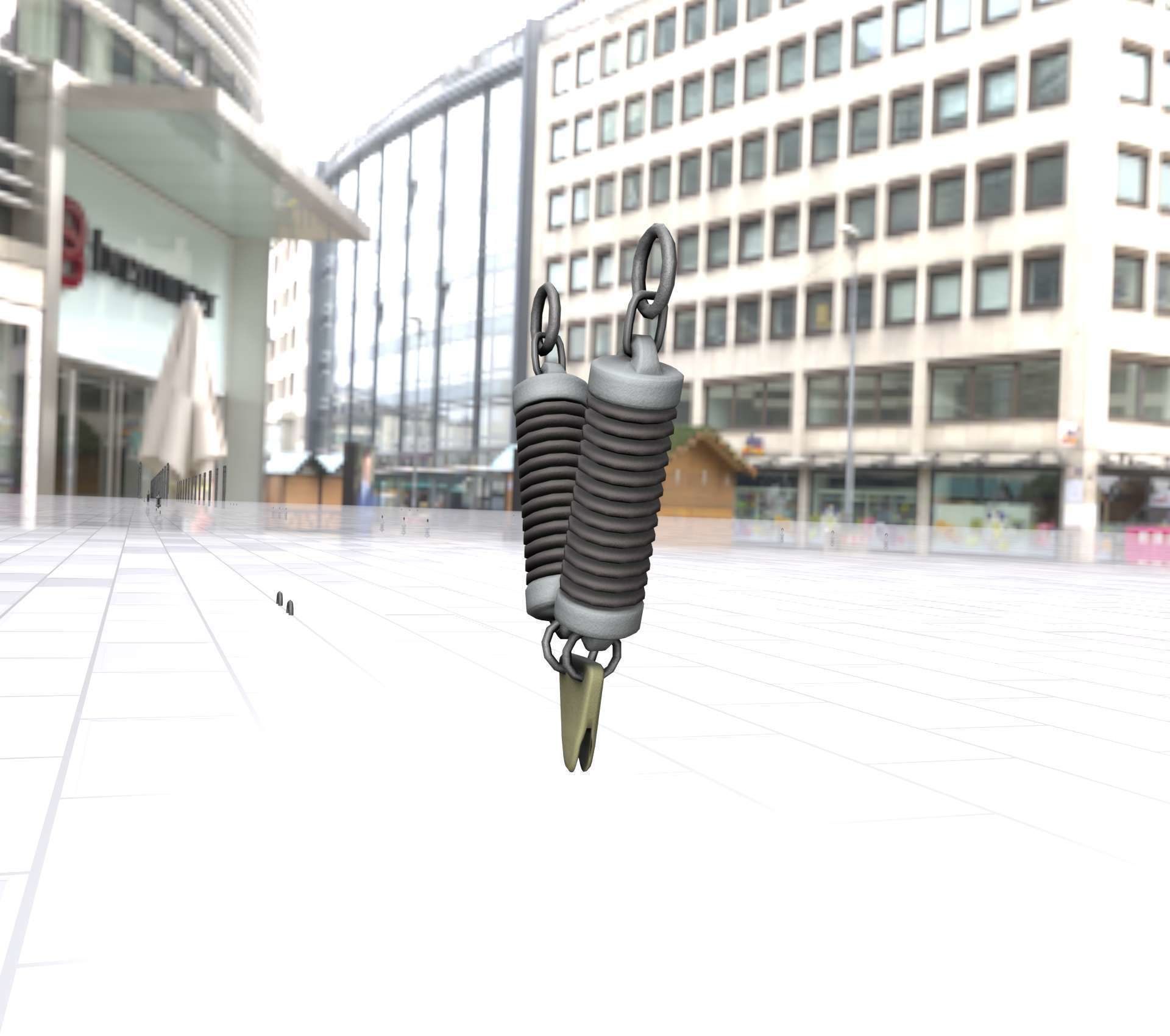 Electricity Poles Ceramic Insulator 7 - Object  078 Low-poly 3D model_28