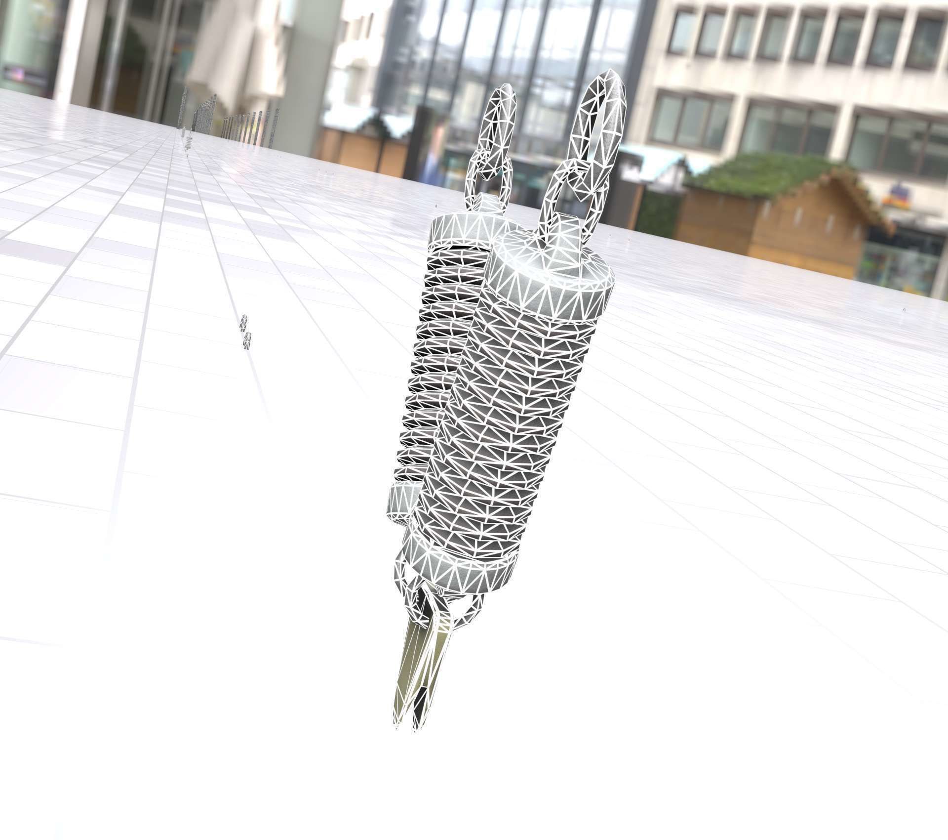 Electricity Poles Ceramic Insulator 7 - Object  078 Low-poly 3D model_3