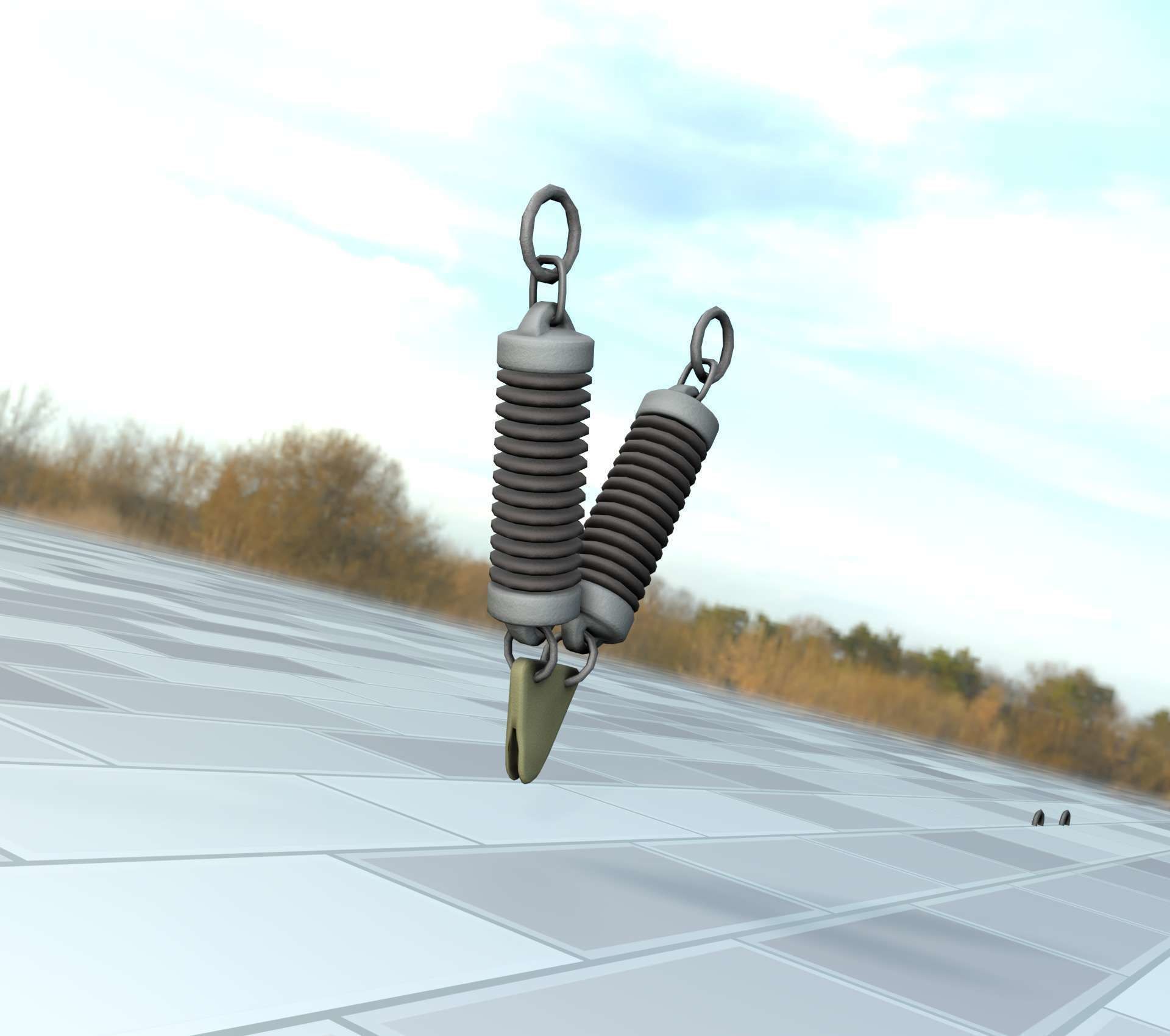 Electricity Poles Ceramic Insulator 7 - Object  078 Low-poly 3D model_22