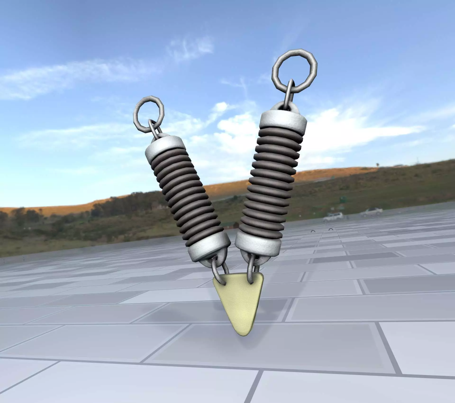 Electricity Poles Ceramic Insulator 7 - Object  078 Low-poly 3D model_0