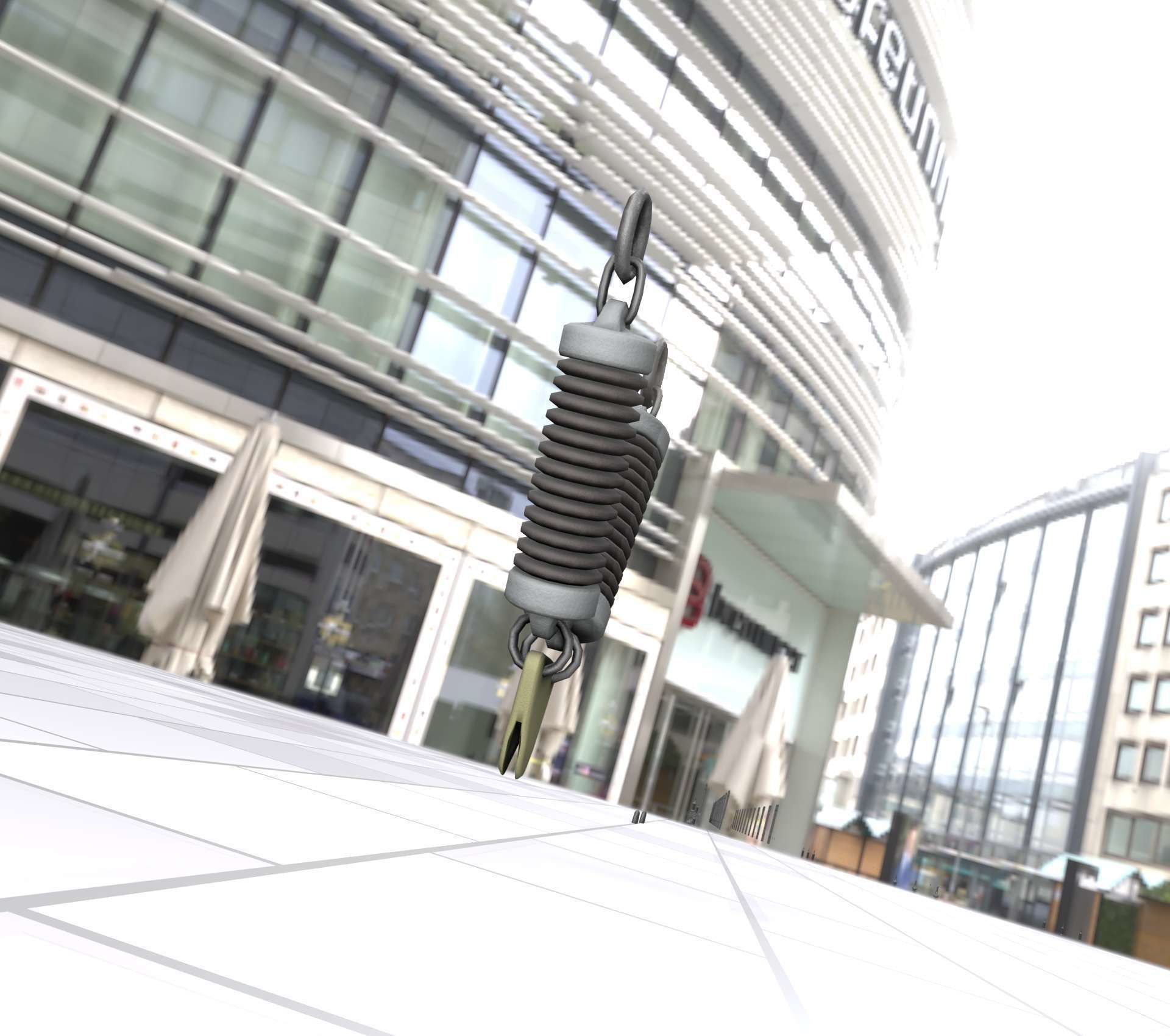 Electricity Poles Ceramic Insulator 7 - Object  078 Low-poly 3D model_4