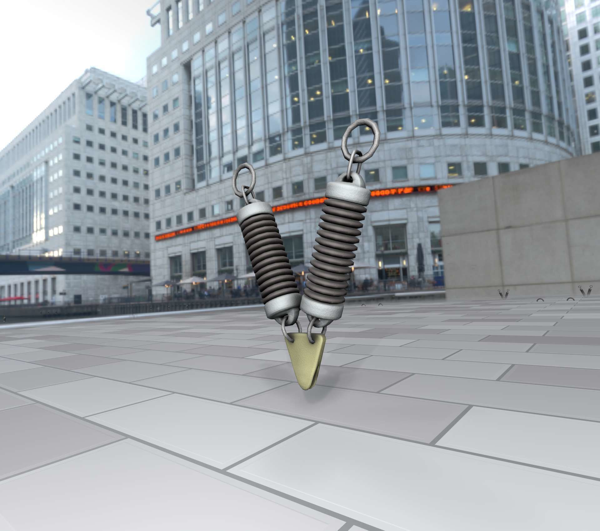 Electricity Poles Ceramic Insulator 7 - Object  078 Low-poly 3D model_38