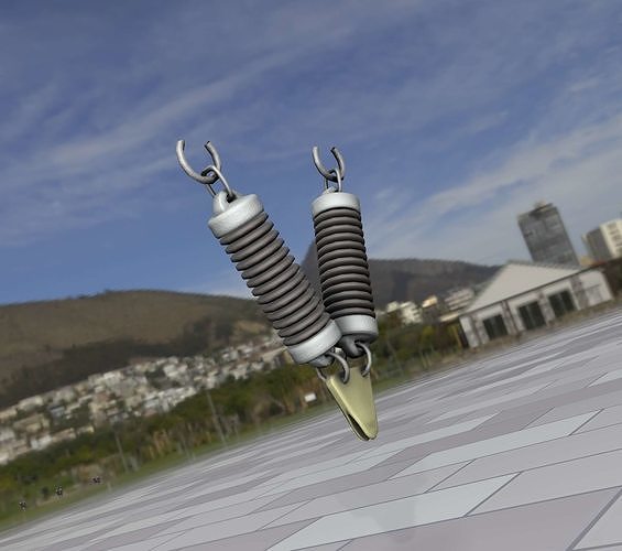 Electricity Poles Ceramic Insulator 12 - Object 079 Low-poly 3D model